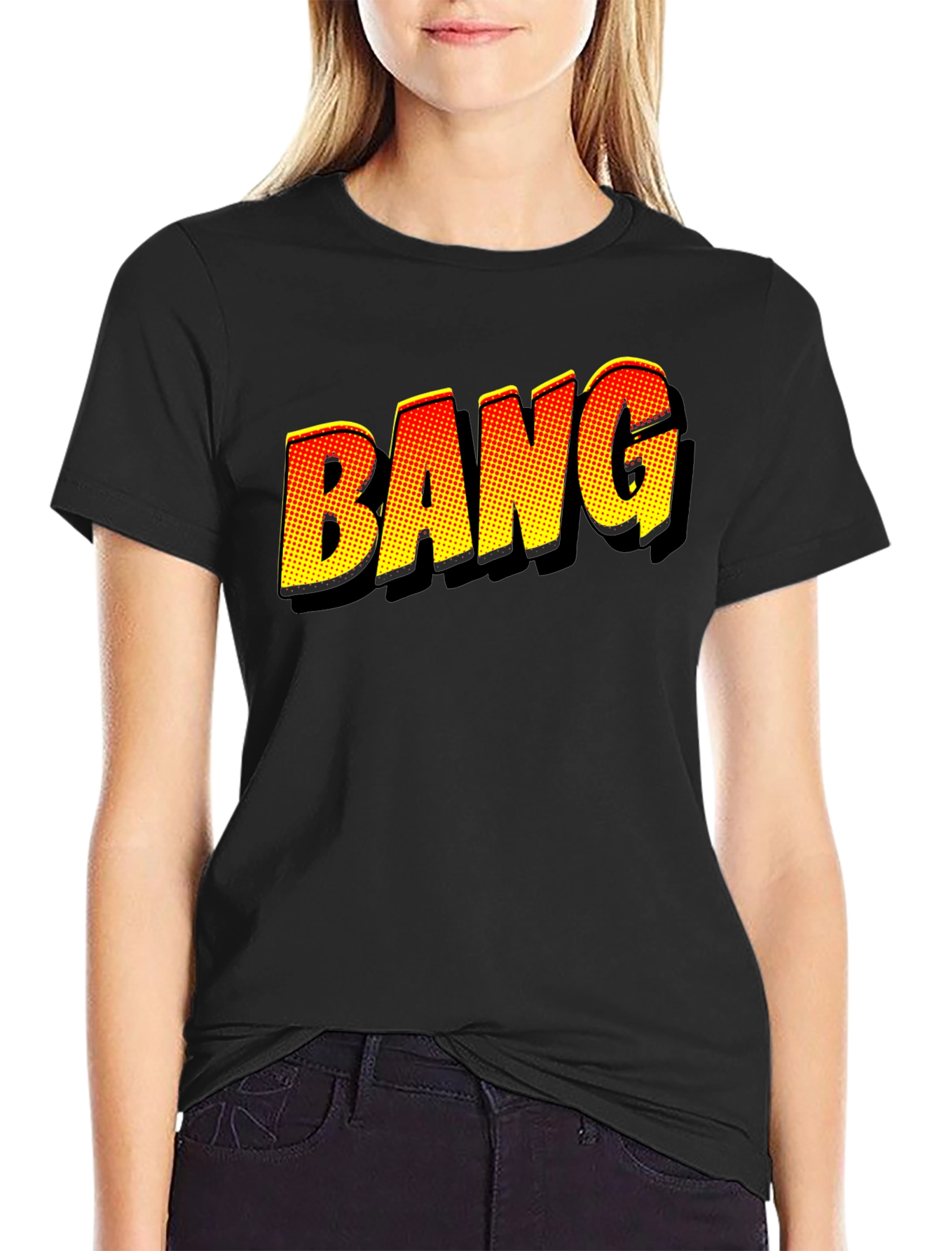 BANG Comic Book Style Graphic T-Shirt