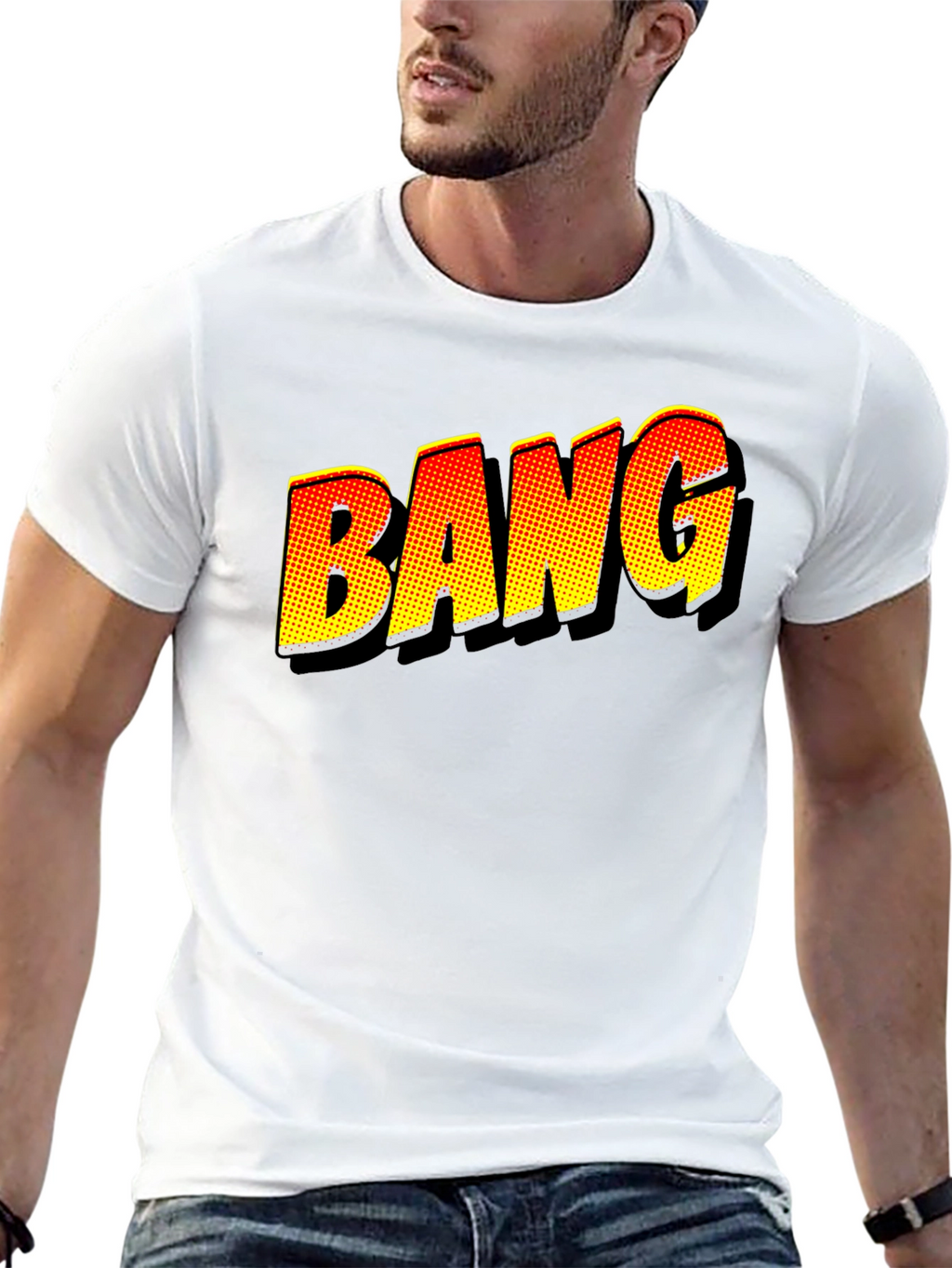 BANG Comic Book Style Graphic T-Shirt