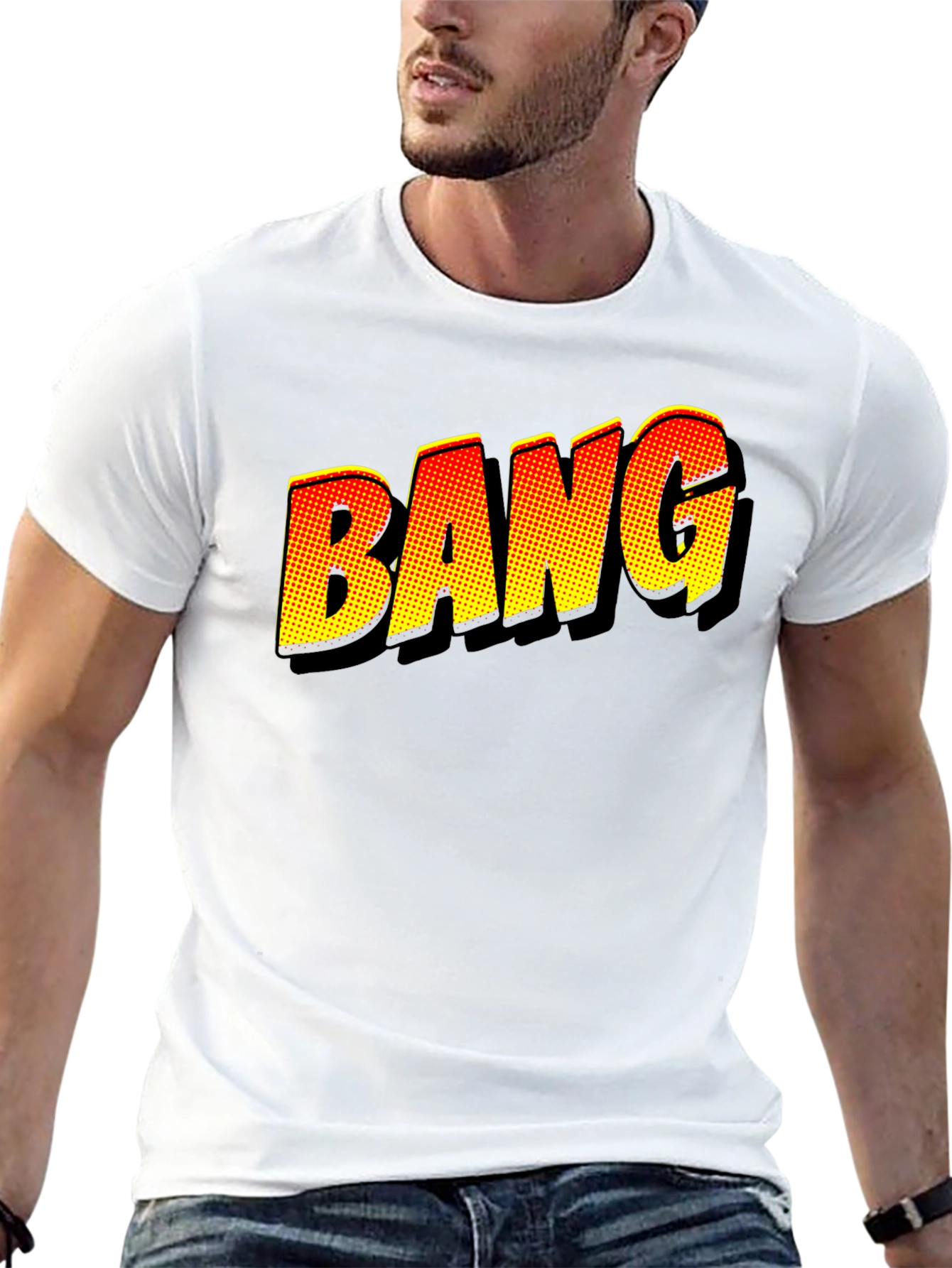 BANG Comic Book Style Graphic T-Shirt