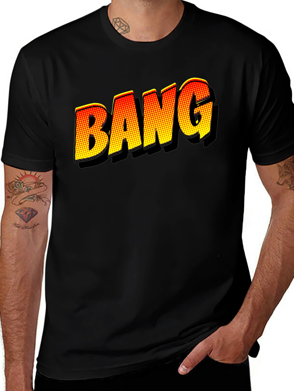 BANG Comic Book Style Graphic T-Shirt