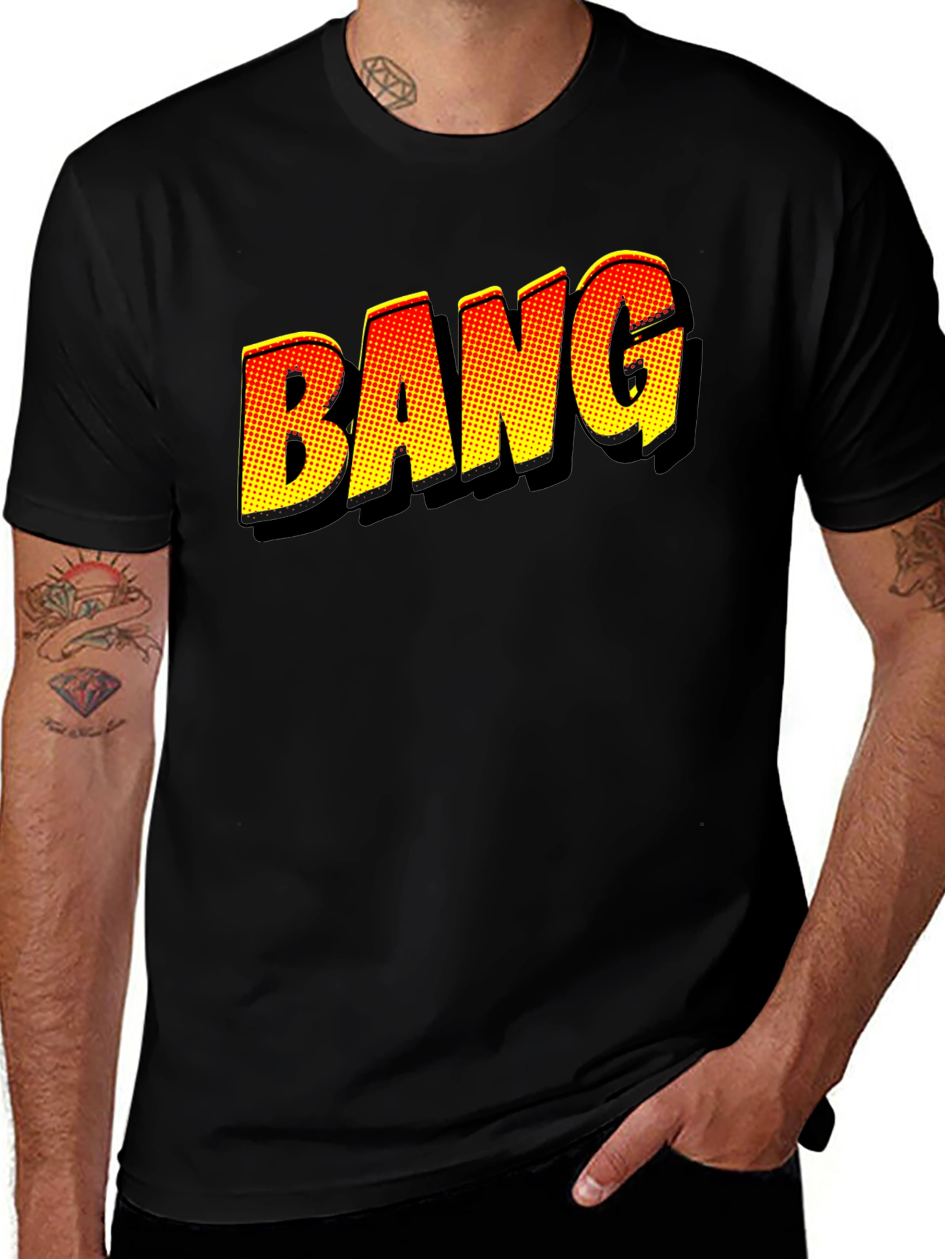 BANG Comic Book Style Graphic T-Shirt