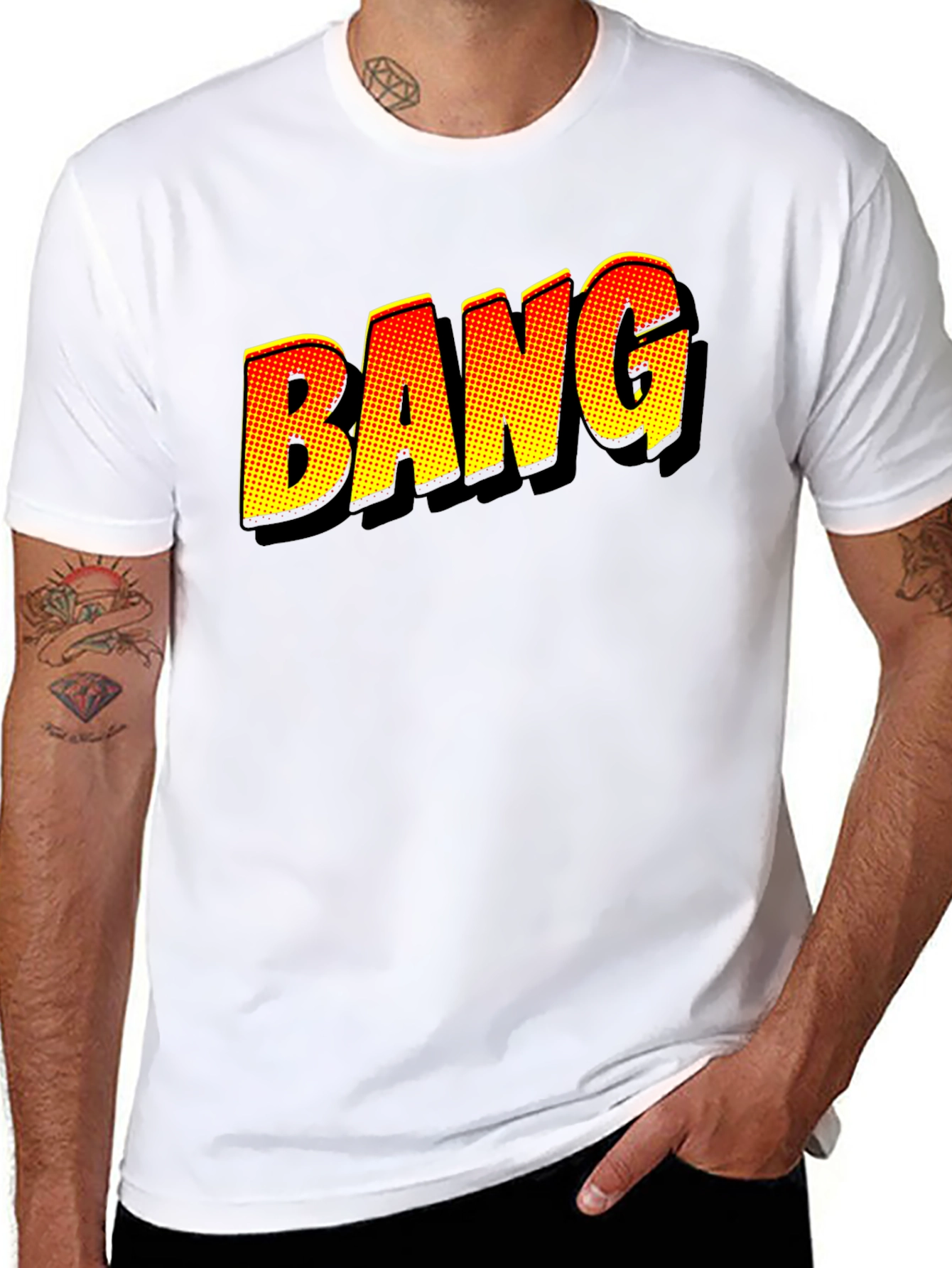 BANG Comic Book Style Graphic T-Shirt