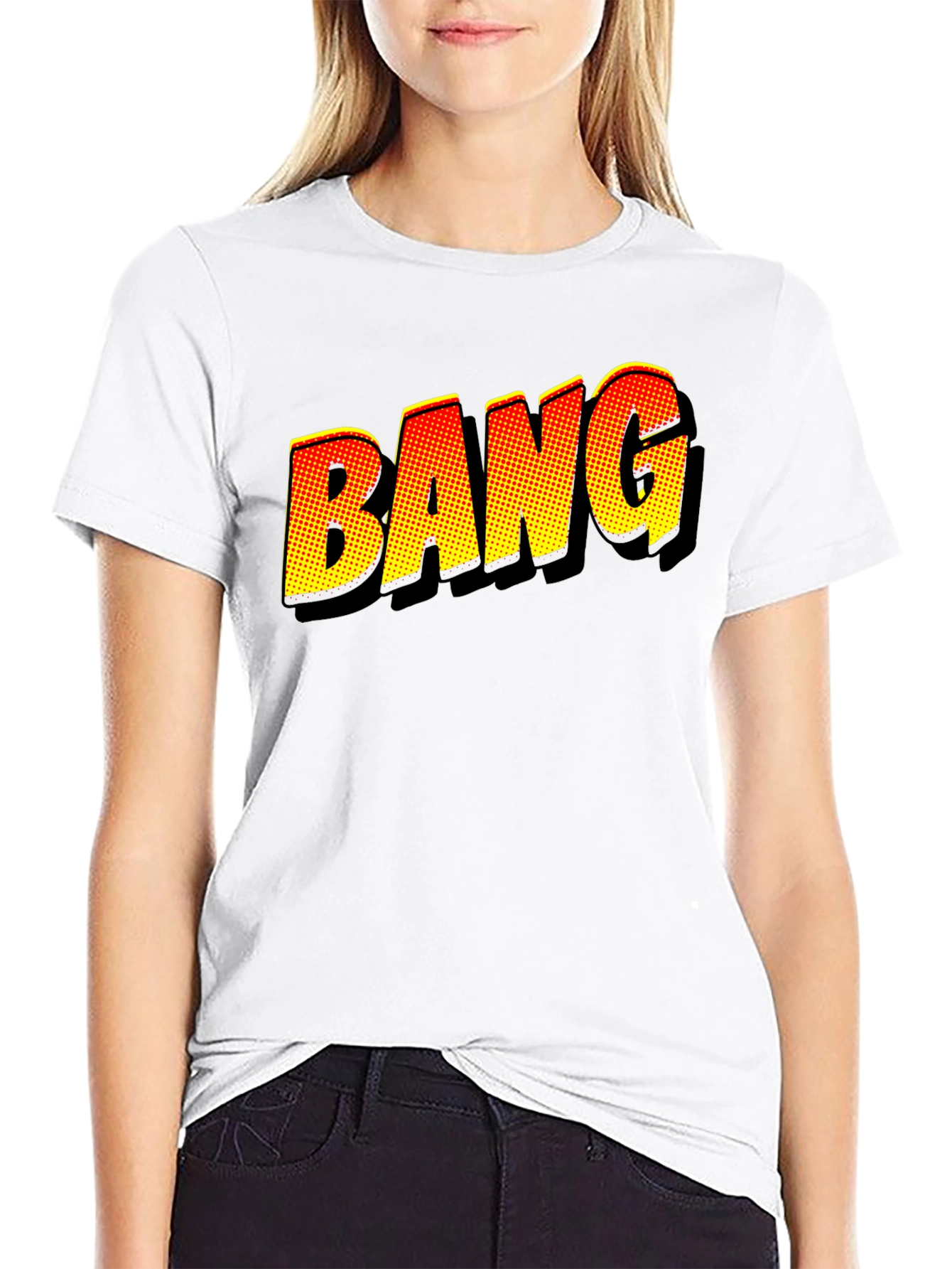 BANG Comic Book Style Graphic T-Shirt