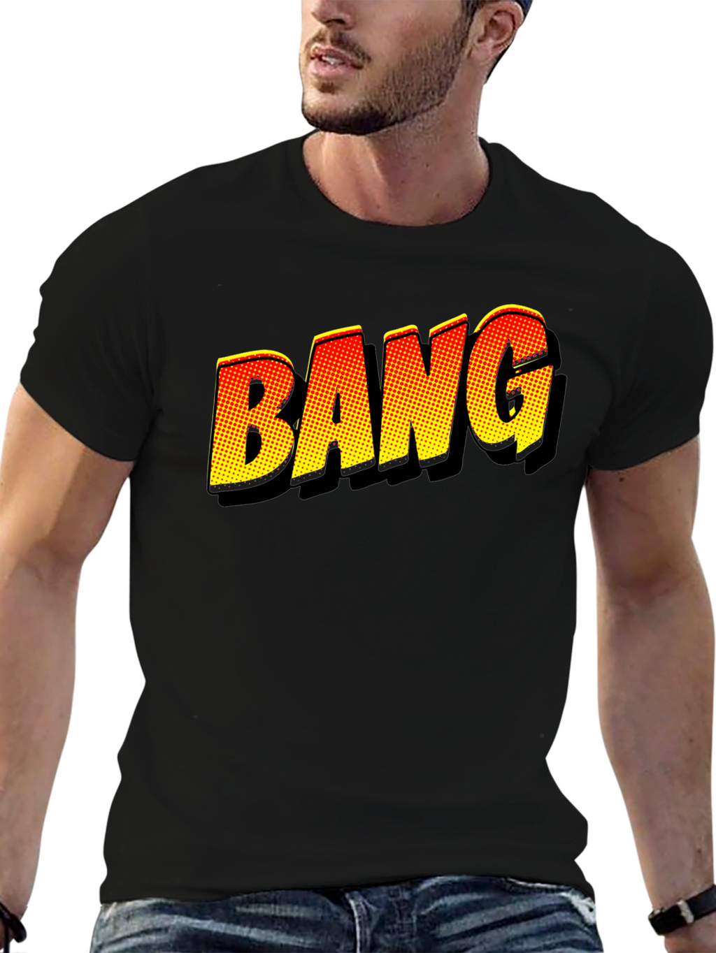 BANG Comic Book Style Graphic T-Shirt