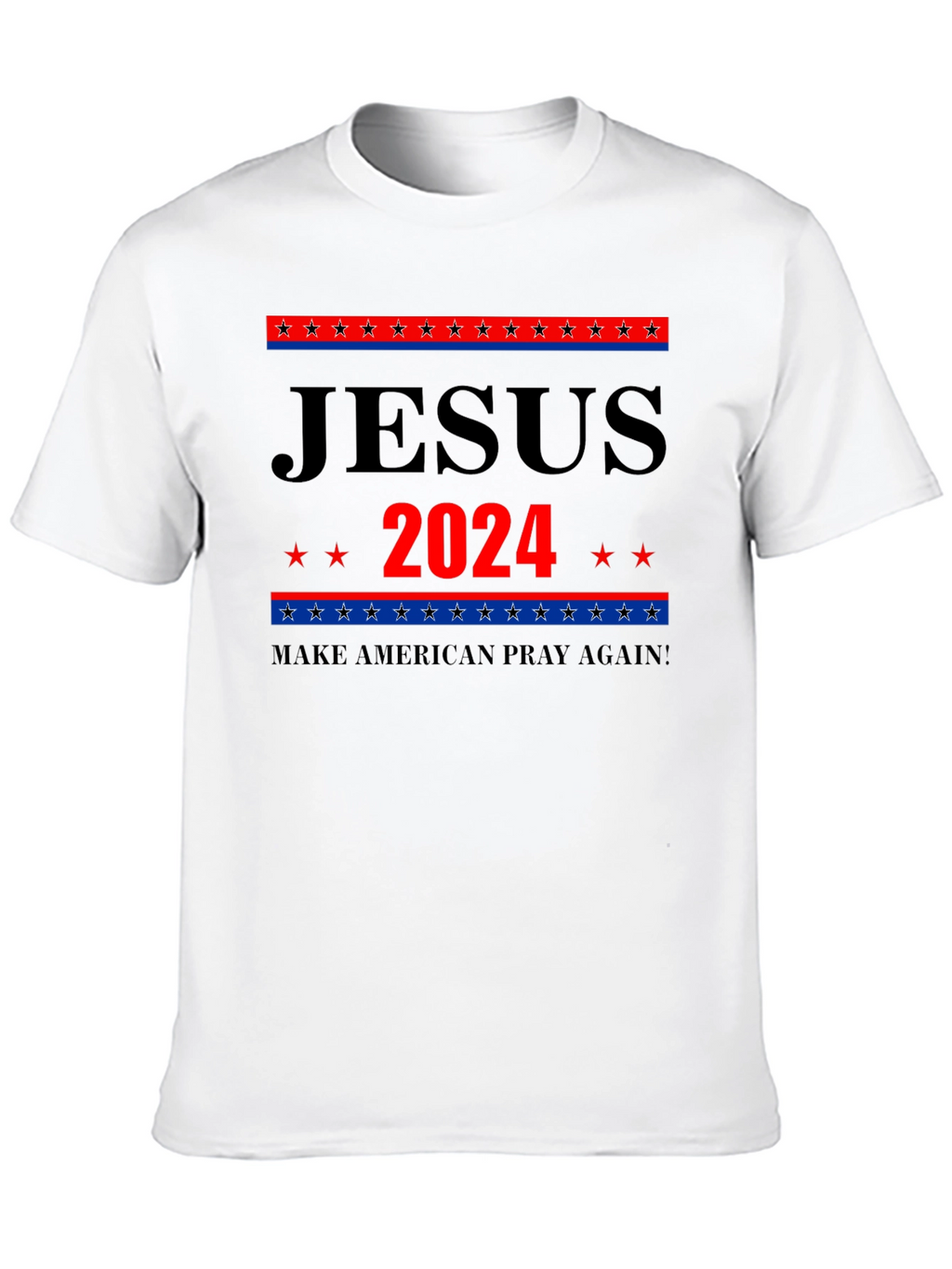 Jesus 2024 Graphic Tee - Patriotic Faith Apparel