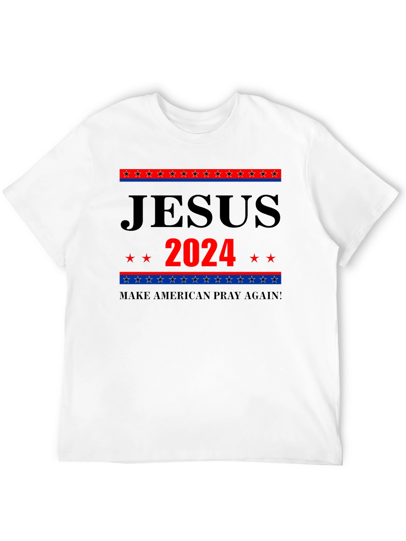 Jesus 2024 Graphic Tee - Patriotic Faith Apparel