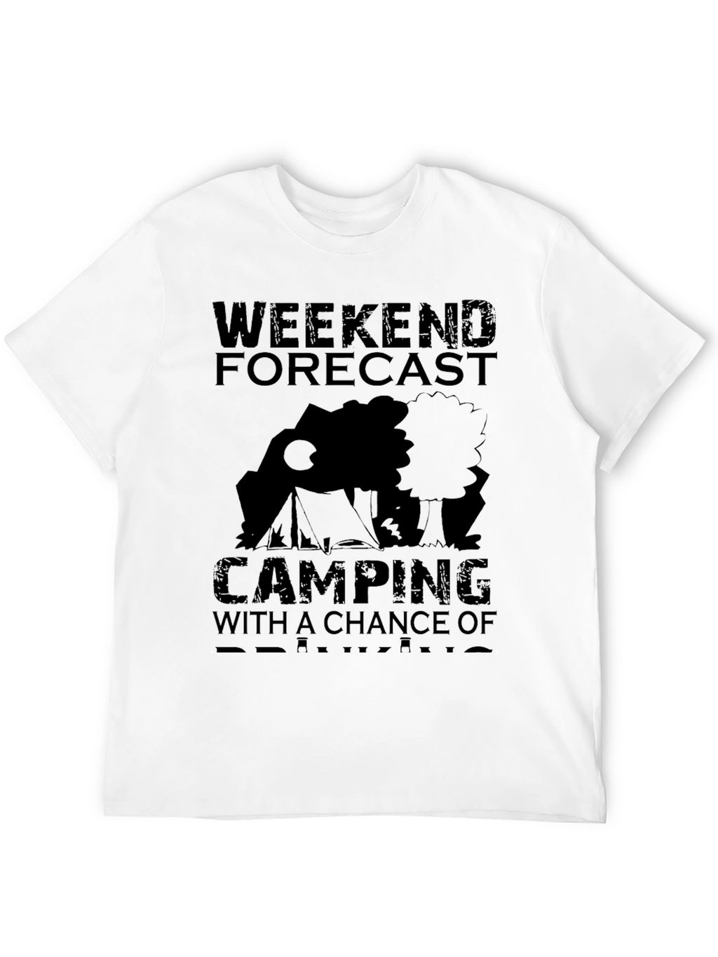 Camping Weekend Forecast Graphic T-Shirt