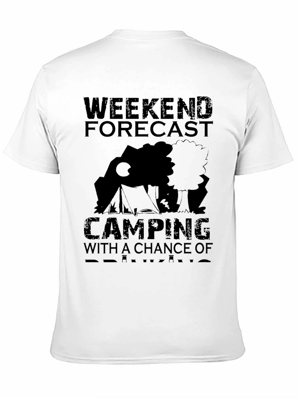Camping Weekend Forecast Graphic T-Shirt