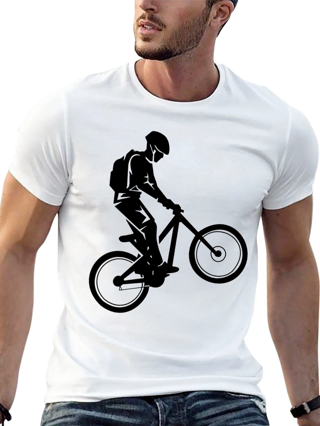 Mountain Biker Graphic Tee - Adventure Ready Style