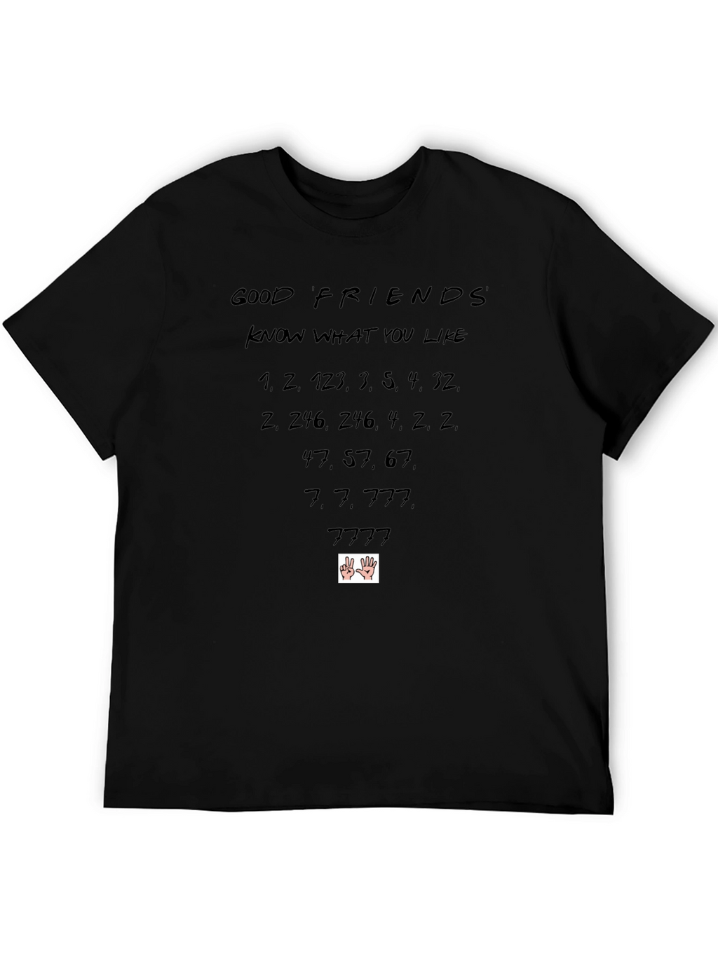 Good Friends Numbers Graphic T-Shirt
