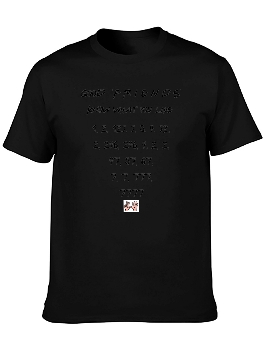 Good Friends Numbers Graphic T-Shirt