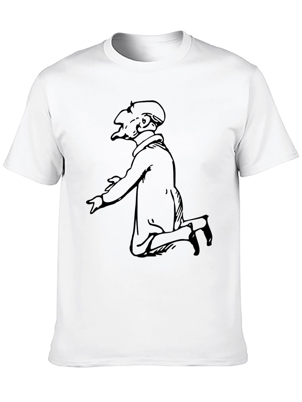 Unique Character Graphic Black T-Shirt