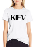 Black KIEV Graphic T-Shirt - Stylish City Pride Tee