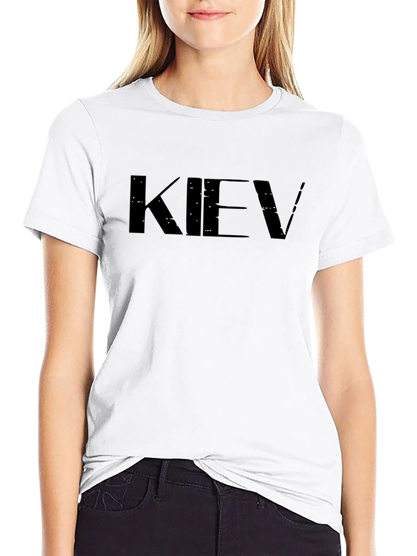 Black KIEV Graphic T-Shirt - Stylish City Pride Tee
