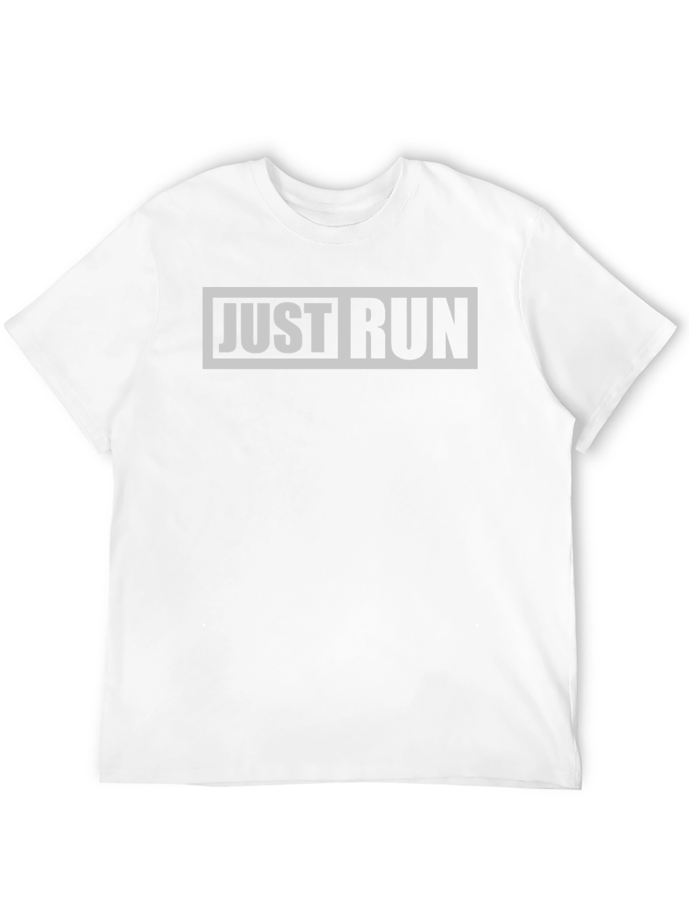 Just Run Graphic Tee - Black Casual Sporty