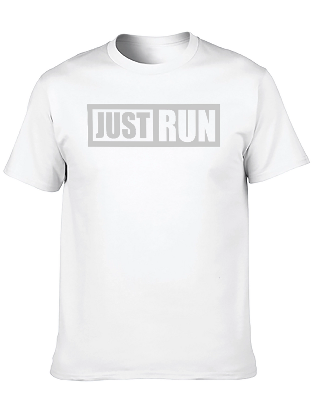 Just Run Graphic Tee - Black Casual Sporty