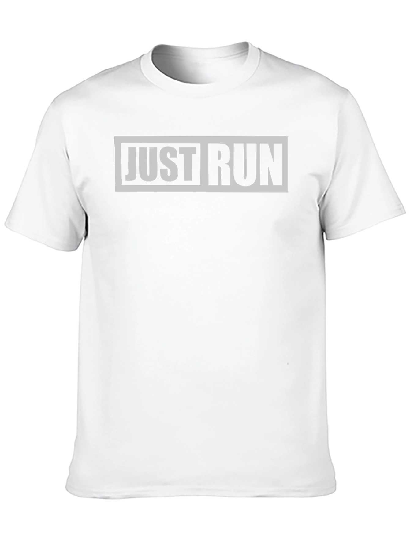 Just Run Graphic Tee - Black Casual Sporty