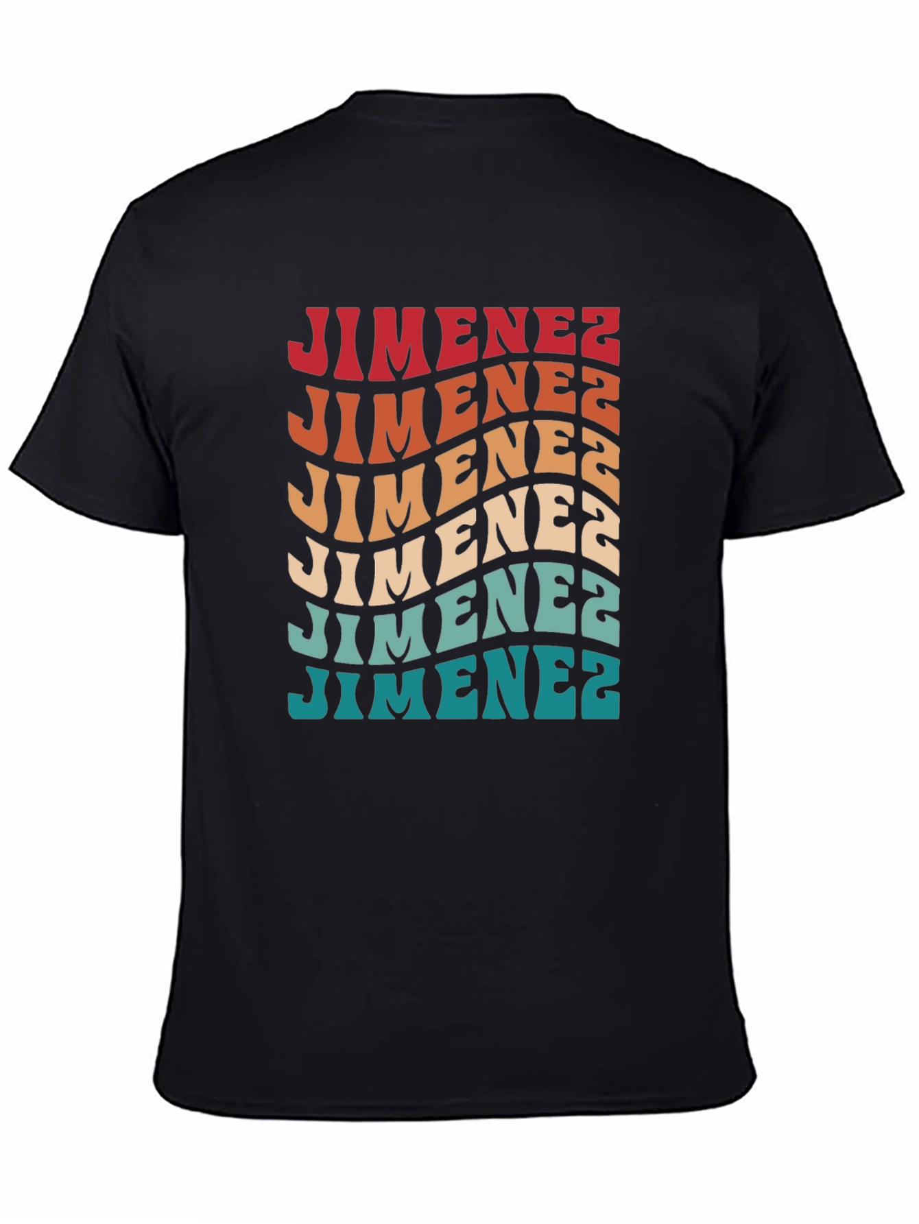 Retro Jimenez T-Shirt - Groovy Personalized Name Tee