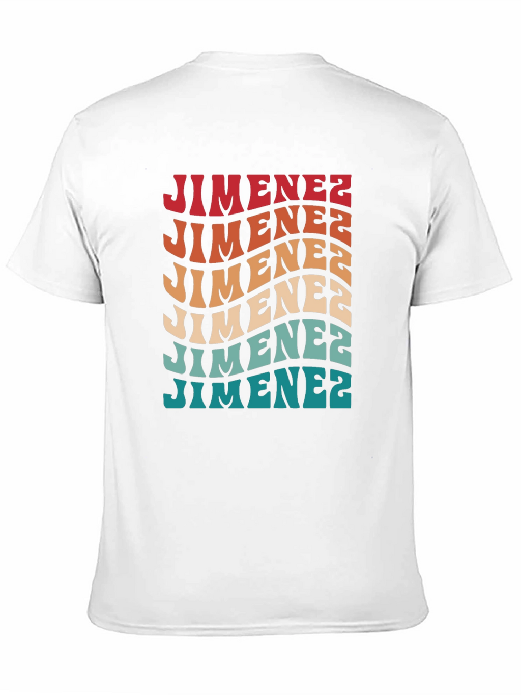 Retro Jimenez T-Shirt - Groovy Personalized Name Tee