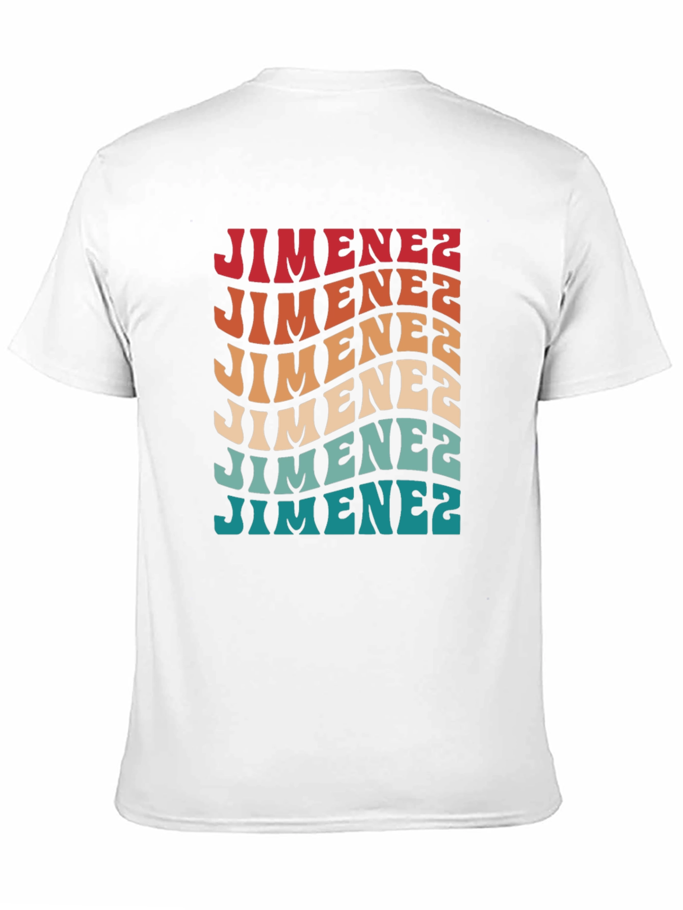 Retro Jimenez T-Shirt - Groovy Personalized Name Tee