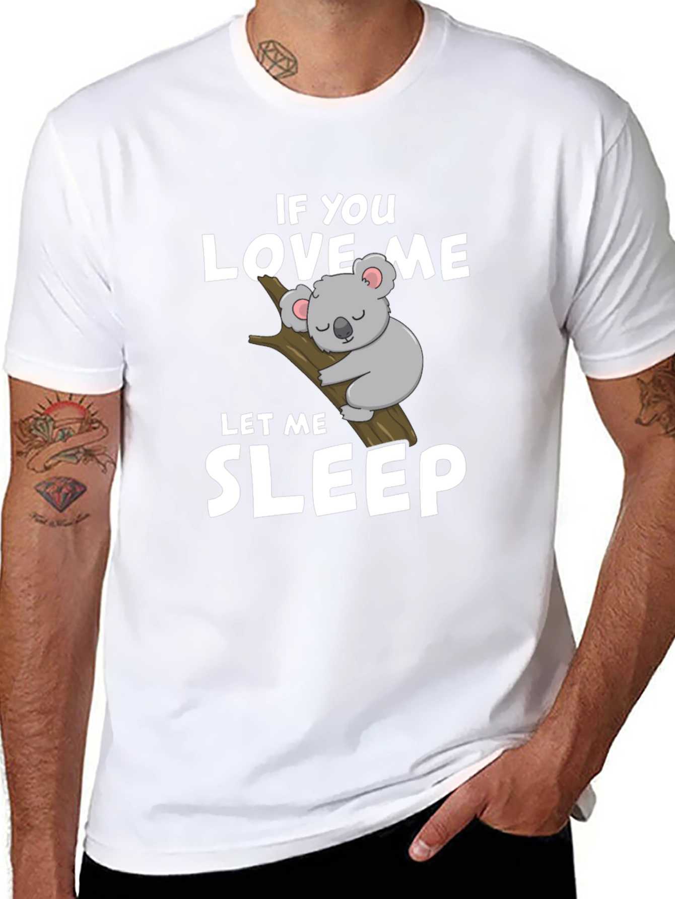 Koala If You Love Me Let Me Sleep Graphic Tee