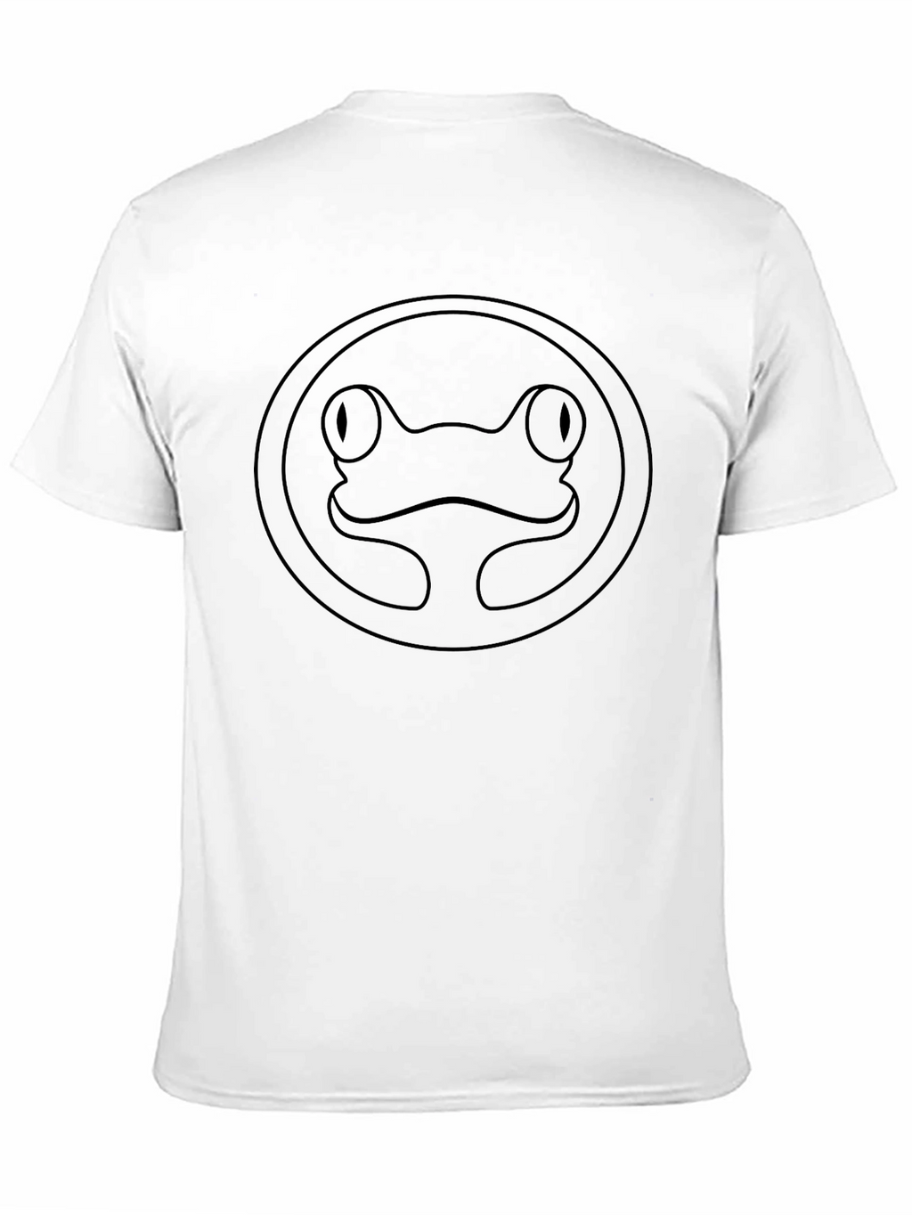 Frog Outline Graphic Tee - Casual Cotton T-Shirt