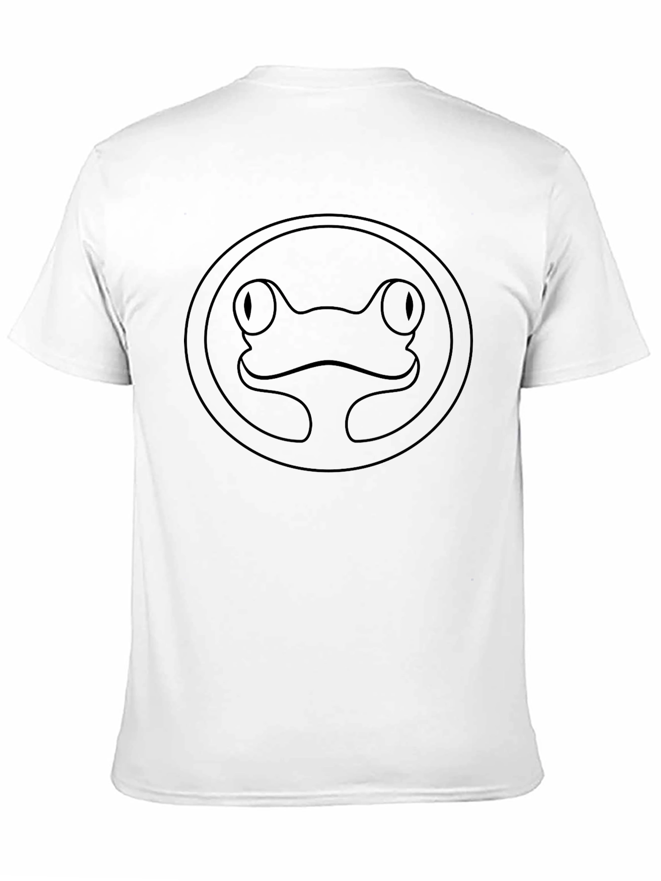 Frog Outline Graphic Tee - Casual Cotton T-Shirt