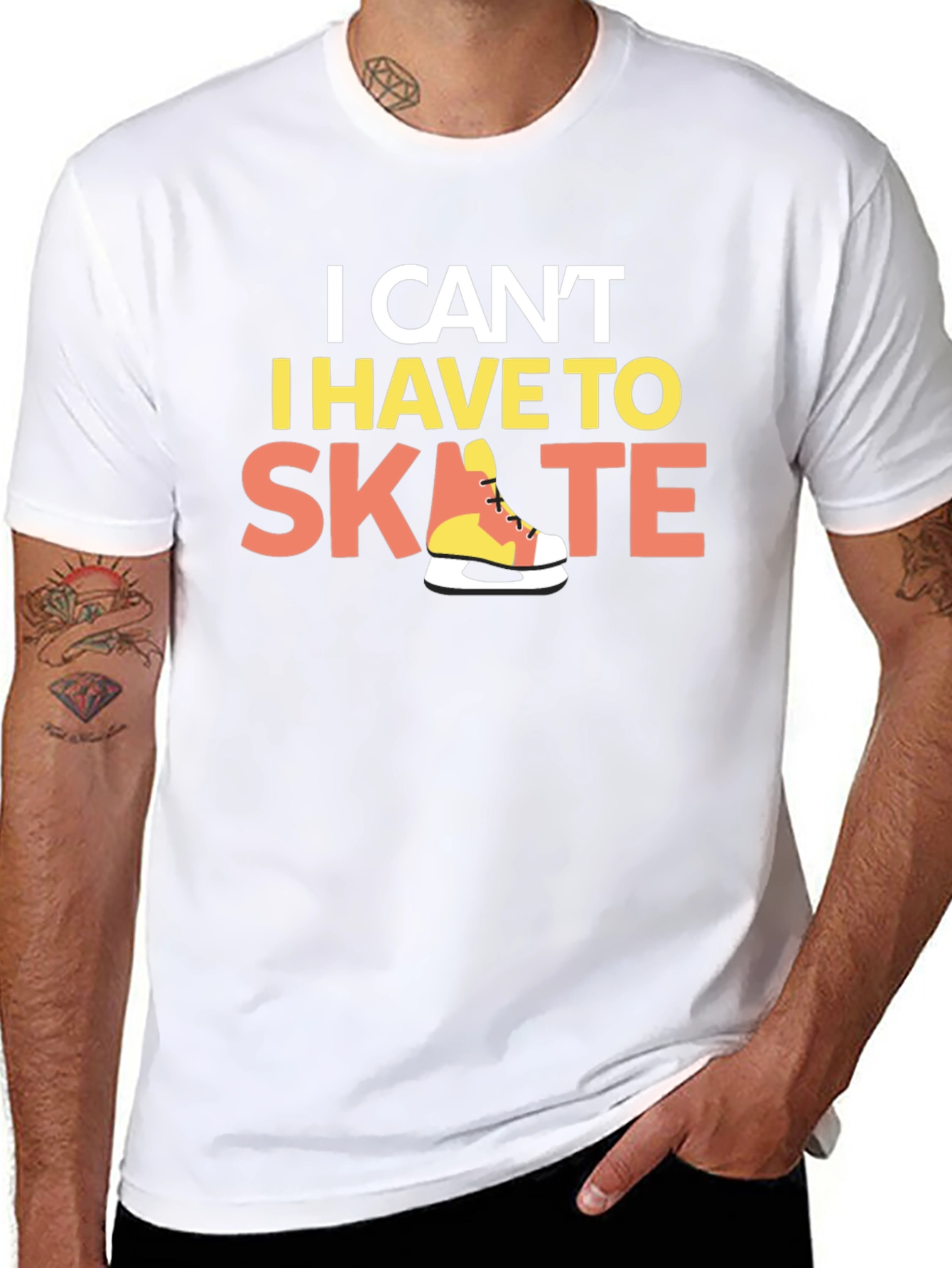 I Cant I Have To Skate T-Shirt - Novelty Graphic Tee