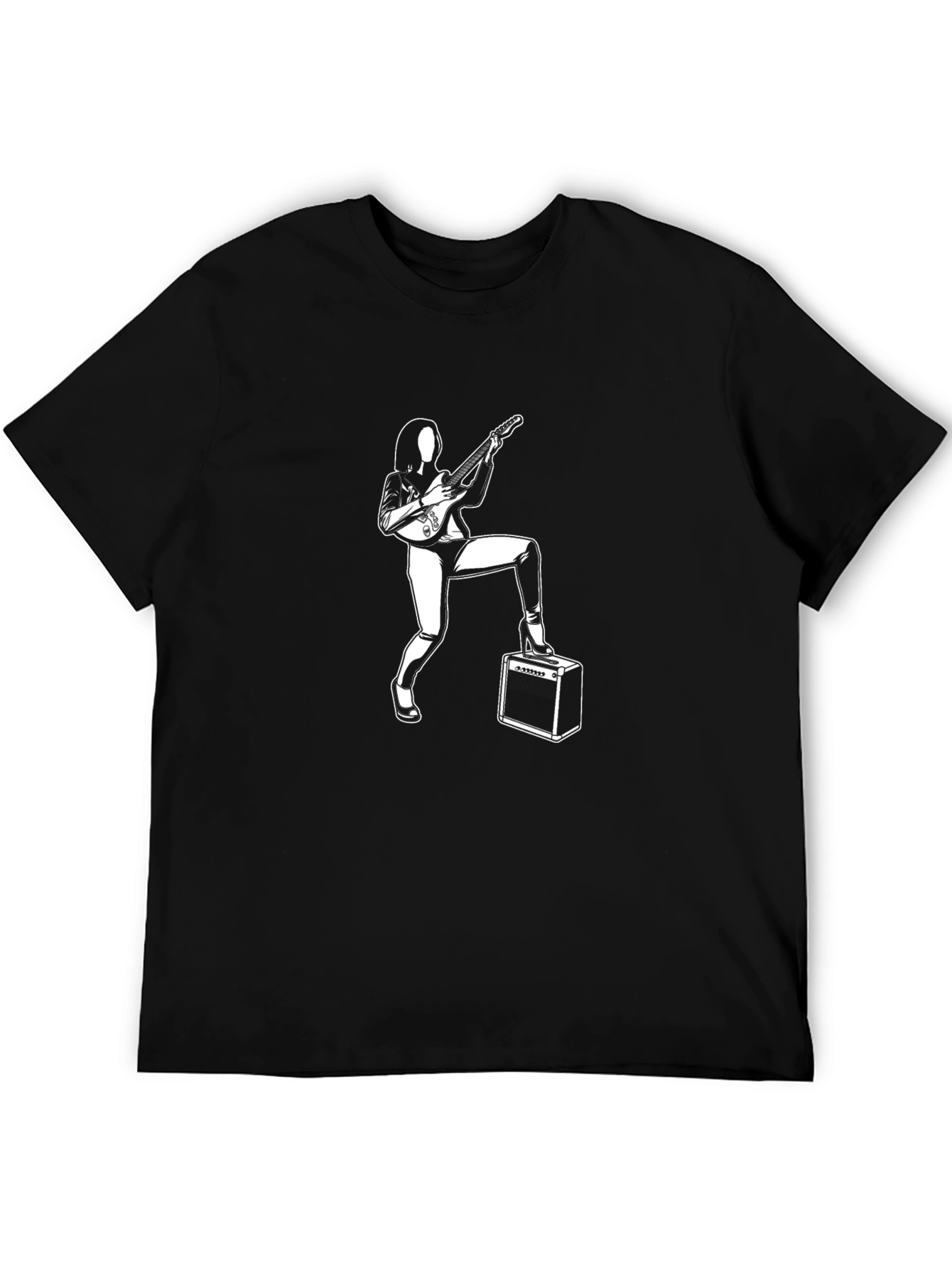 Rock Star Graphic T-Shirt - Black Cotton Tee