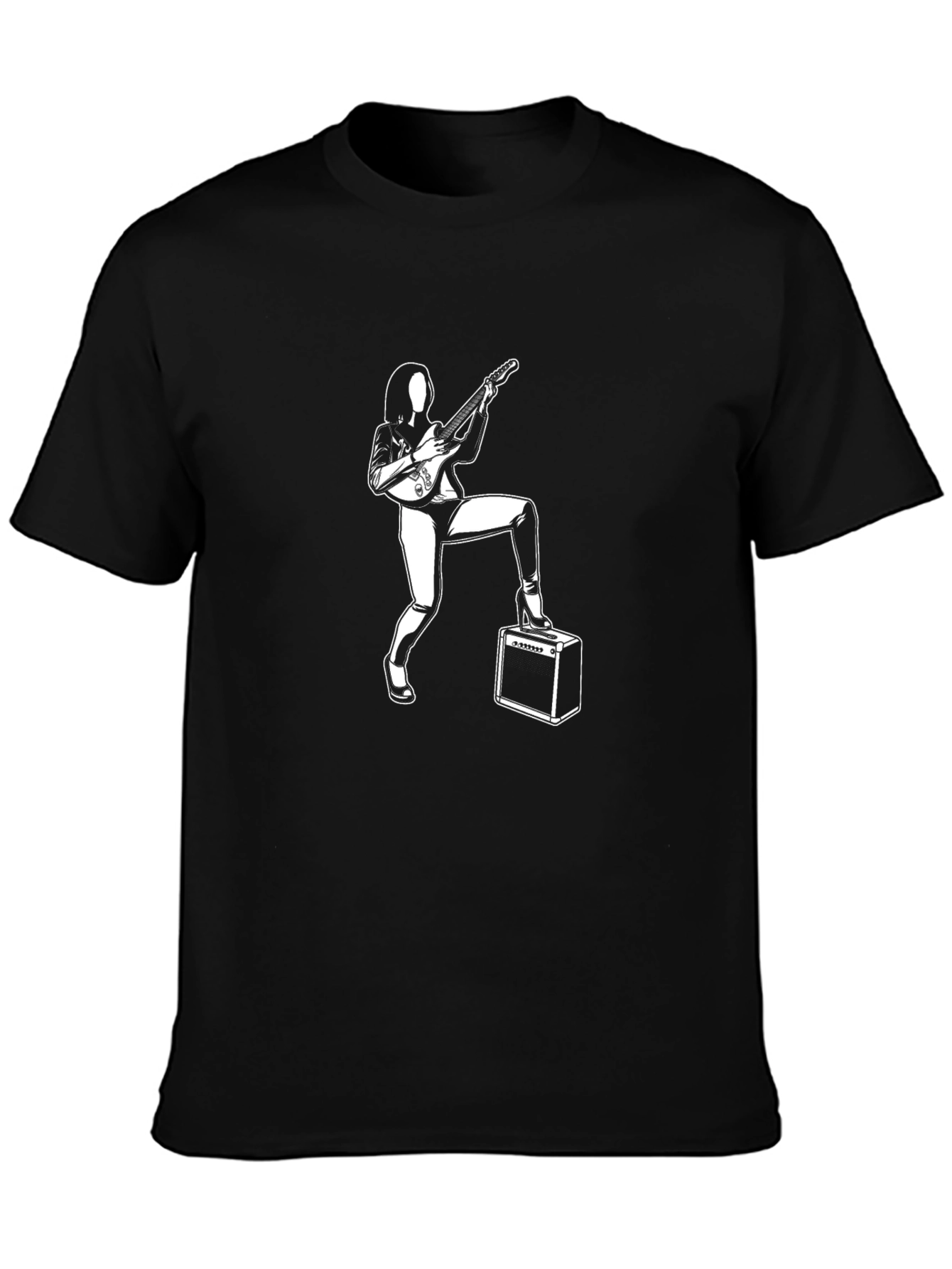 Rock Star Graphic T-Shirt - Black Cotton Tee
