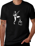 Rock Star Graphic T-Shirt - Black Cotton Tee