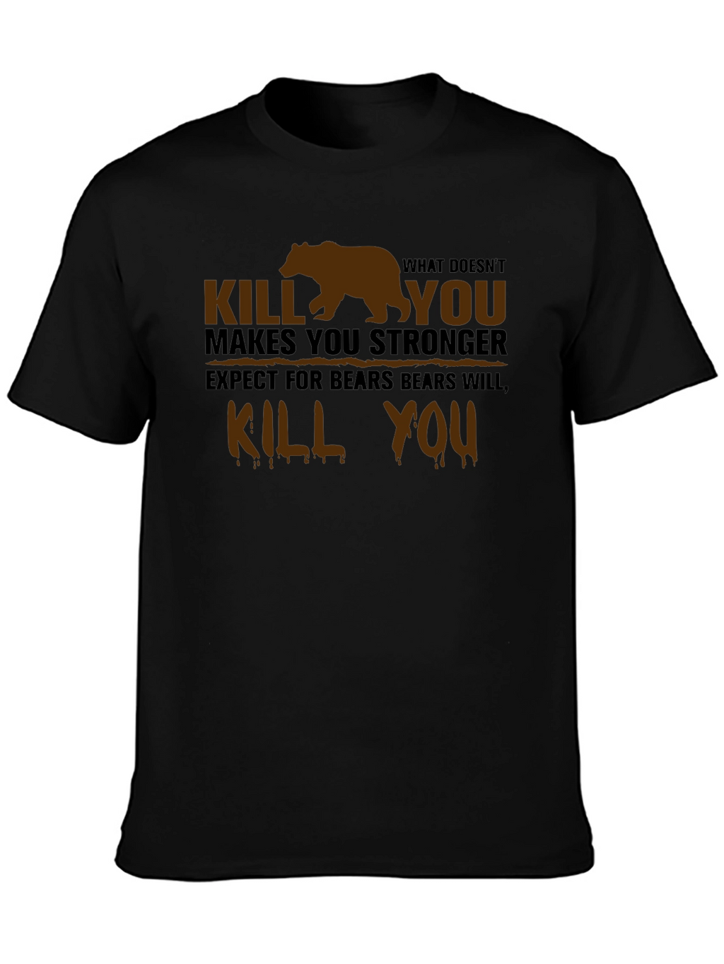 Humorous Bear Graphic T-Shirt