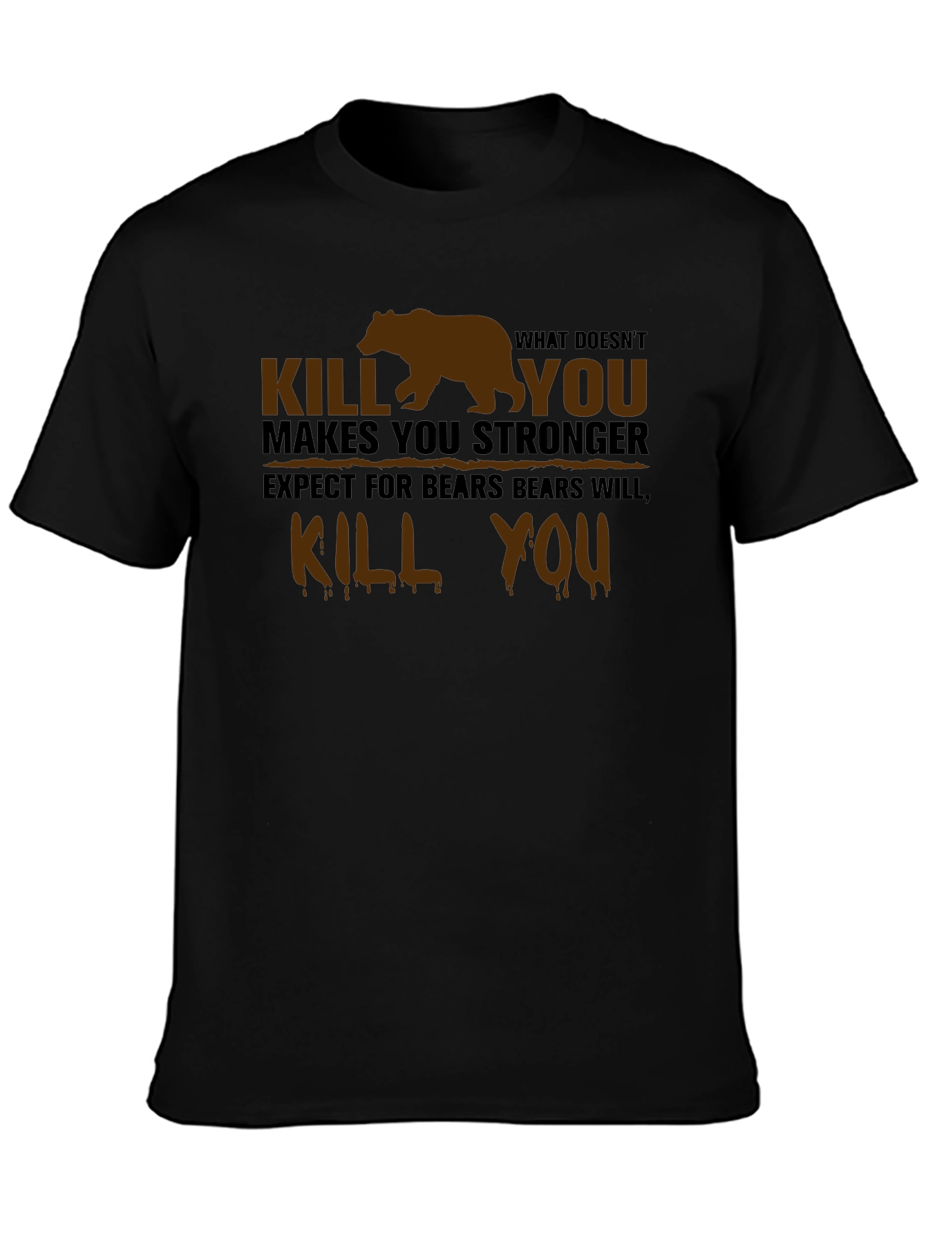 Humorous Bear Graphic T-Shirt