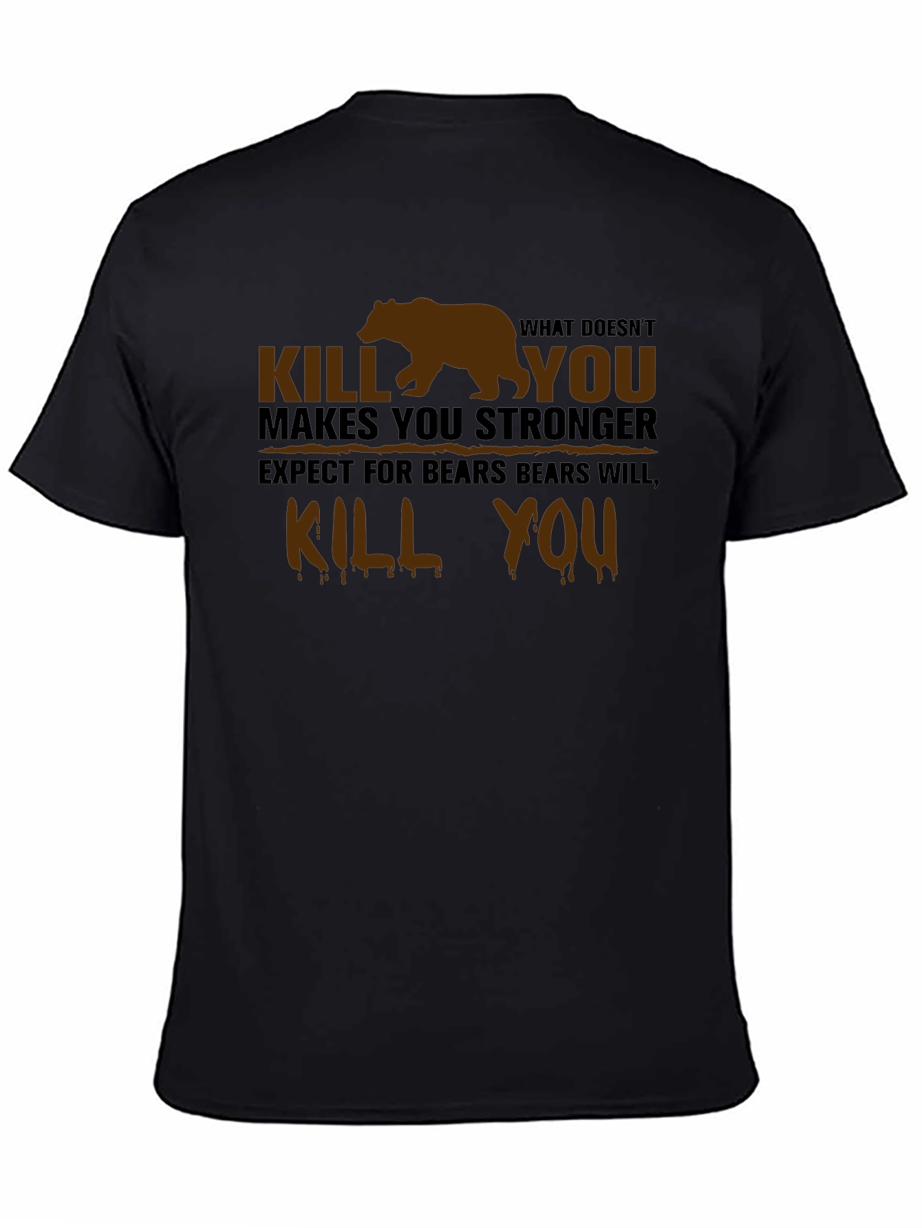Humorous Bear Graphic T-Shirt