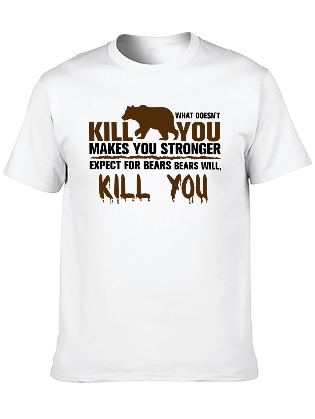 Humorous Bear Graphic T-Shirt