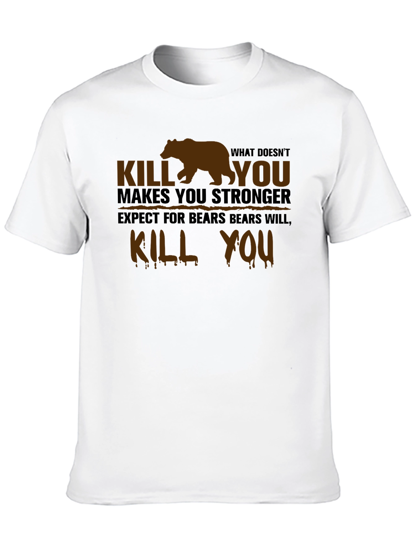 Humorous Bear Graphic T-Shirt