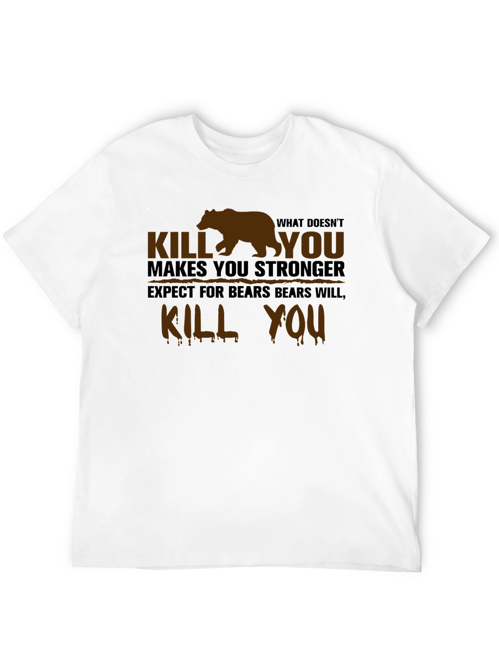 Humorous Bear Graphic T-Shirt