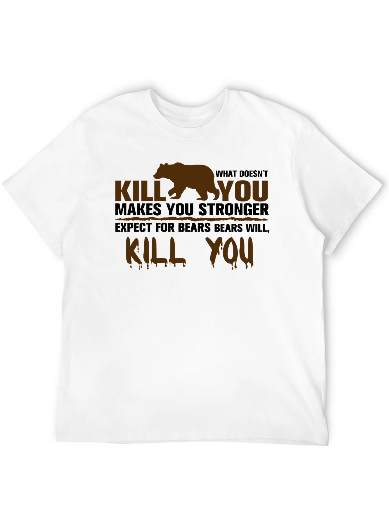 Humorous Bear Graphic T-Shirt