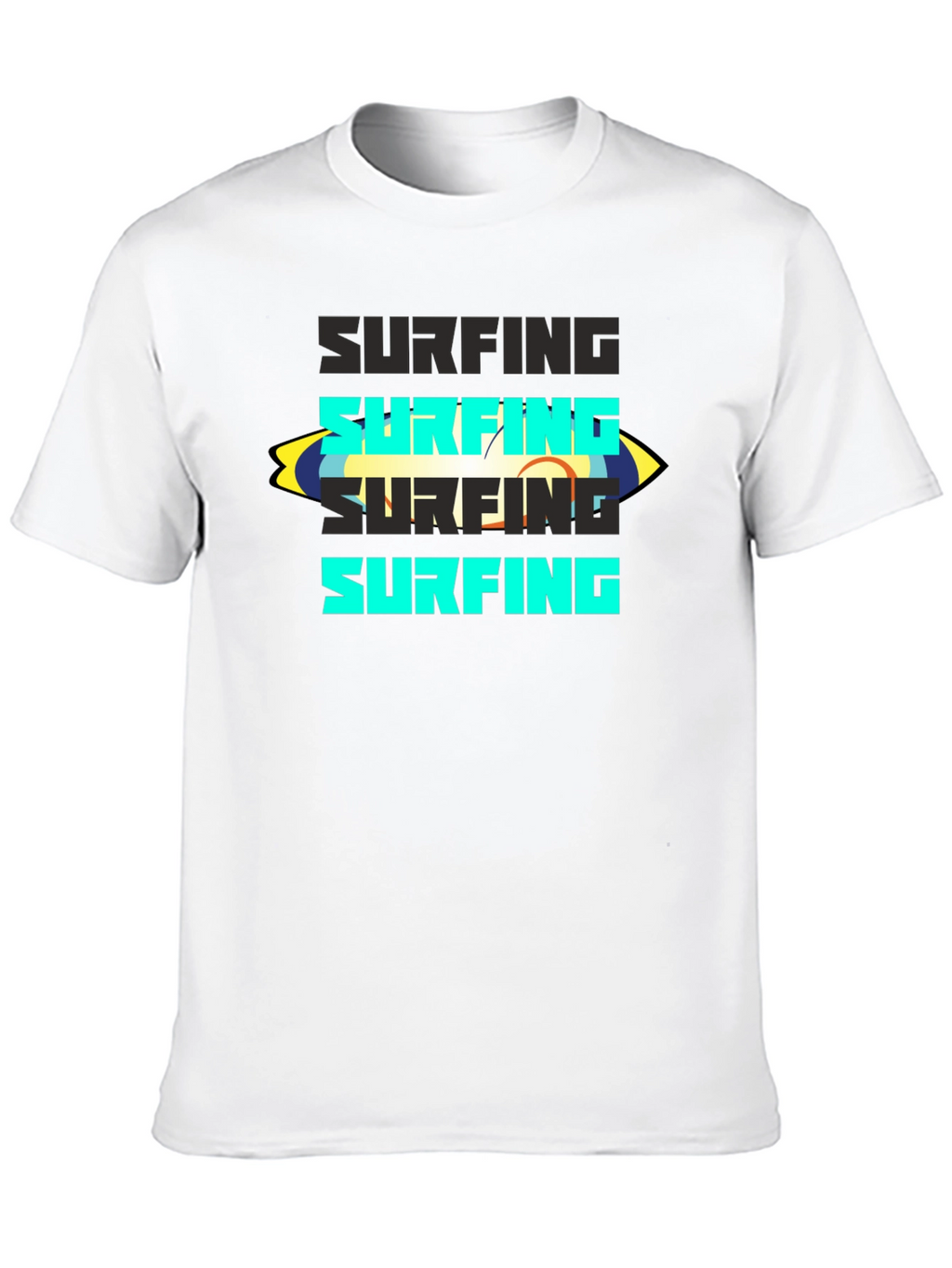 Surfing Graphic Tee - Bold Wave Rider Style