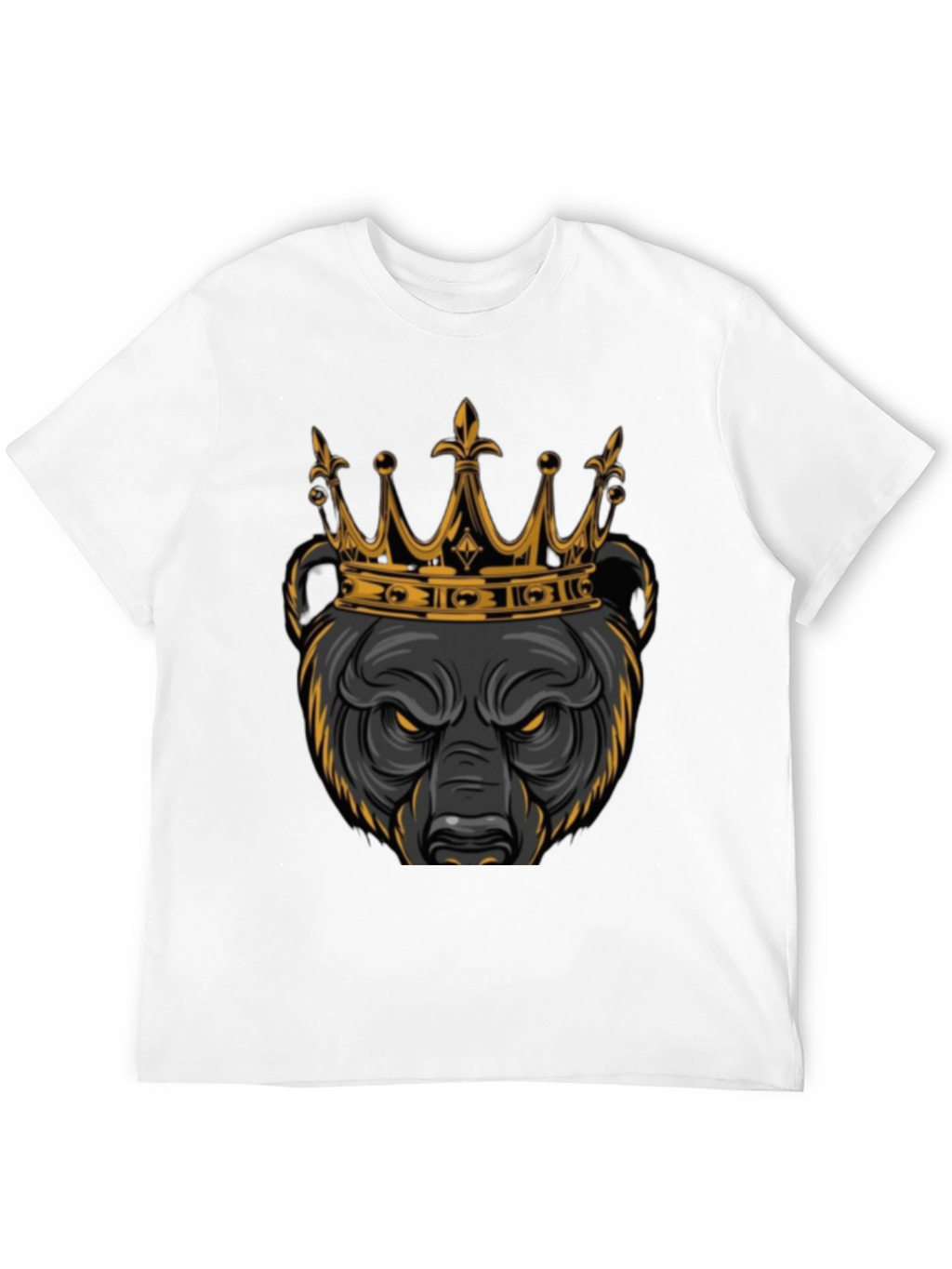 King Bear Graphic Tee - Mens Black T-Shirt