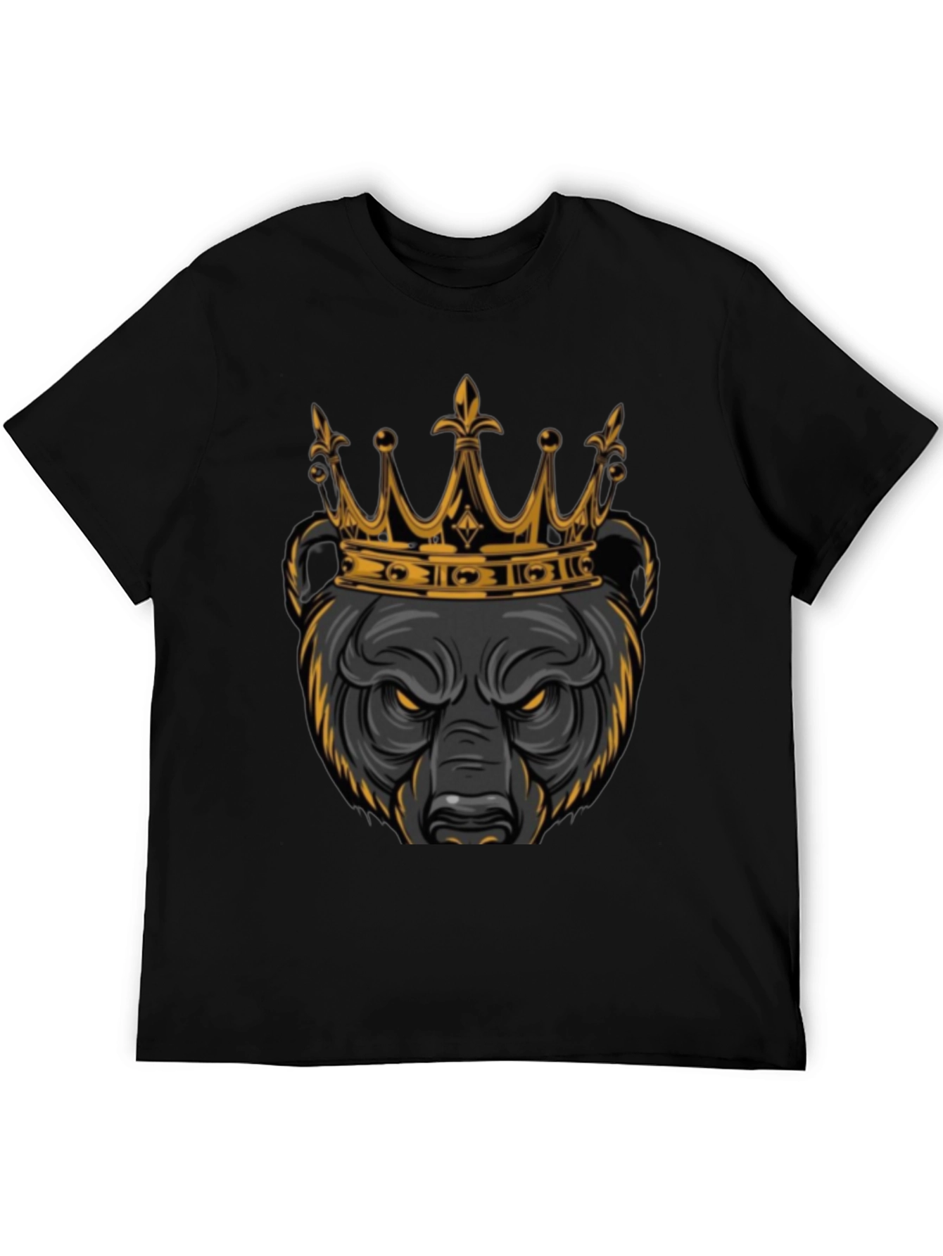 King Bear Graphic Tee - Mens Black T-Shirt