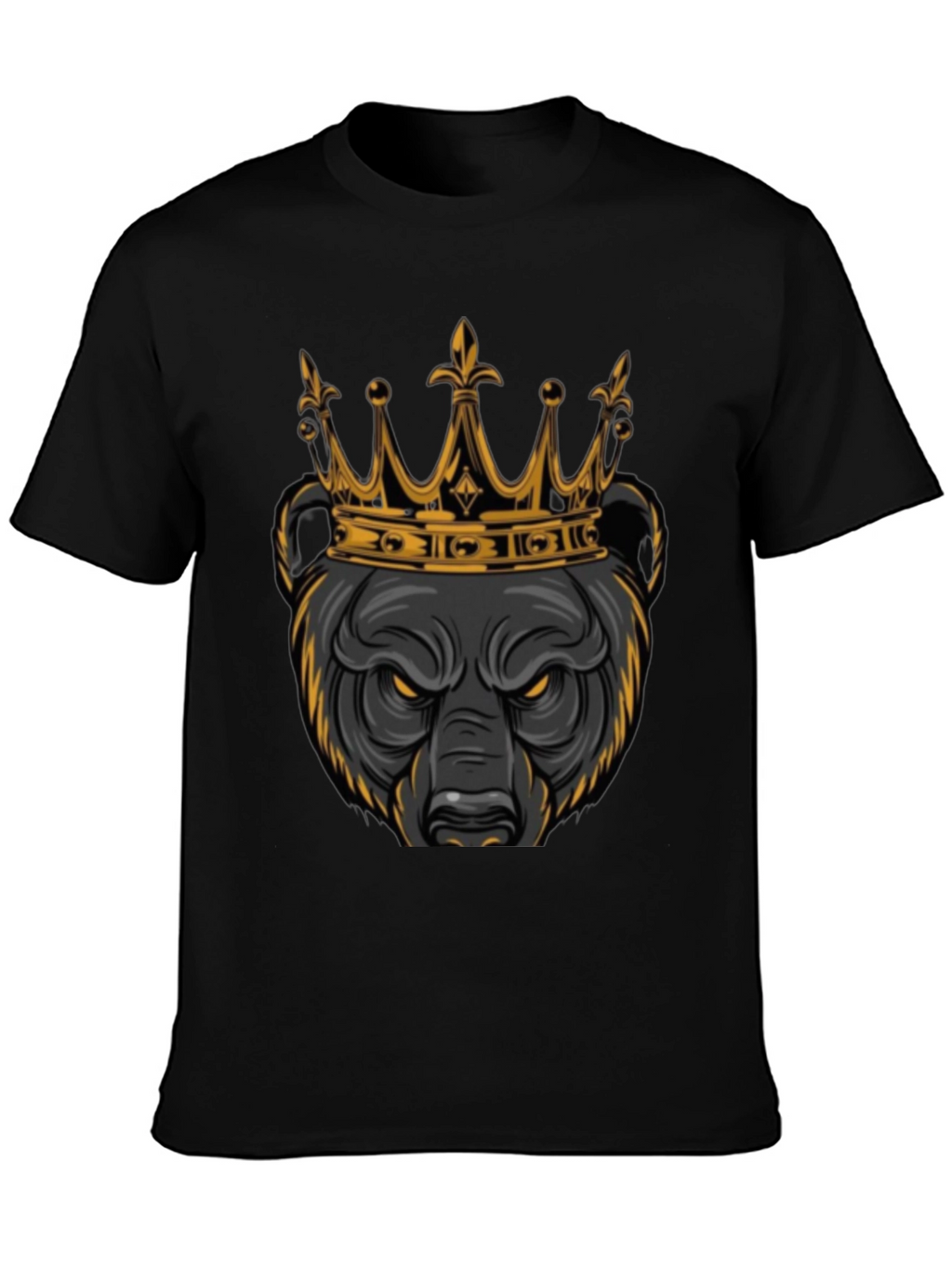 King Bear Graphic Tee - Mens Black T-Shirt