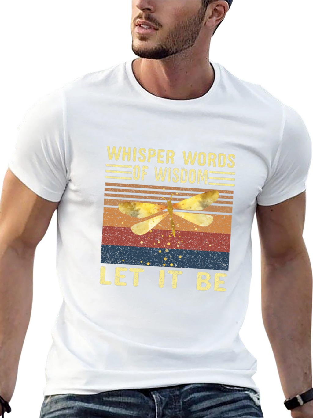 Whisper Words of Wisdom Dragonfly Graphic Tee