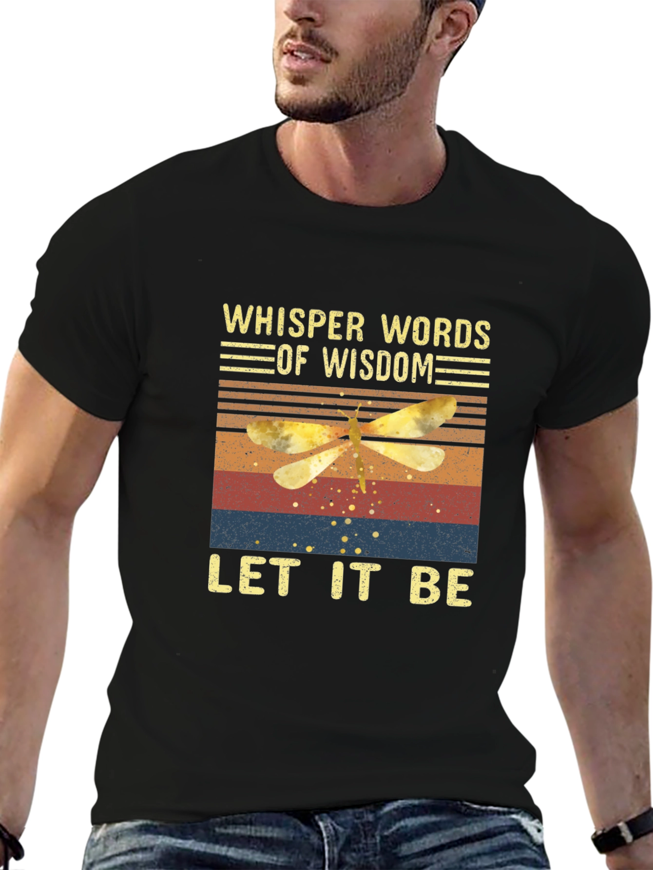 Whisper Words of Wisdom Dragonfly Graphic Tee