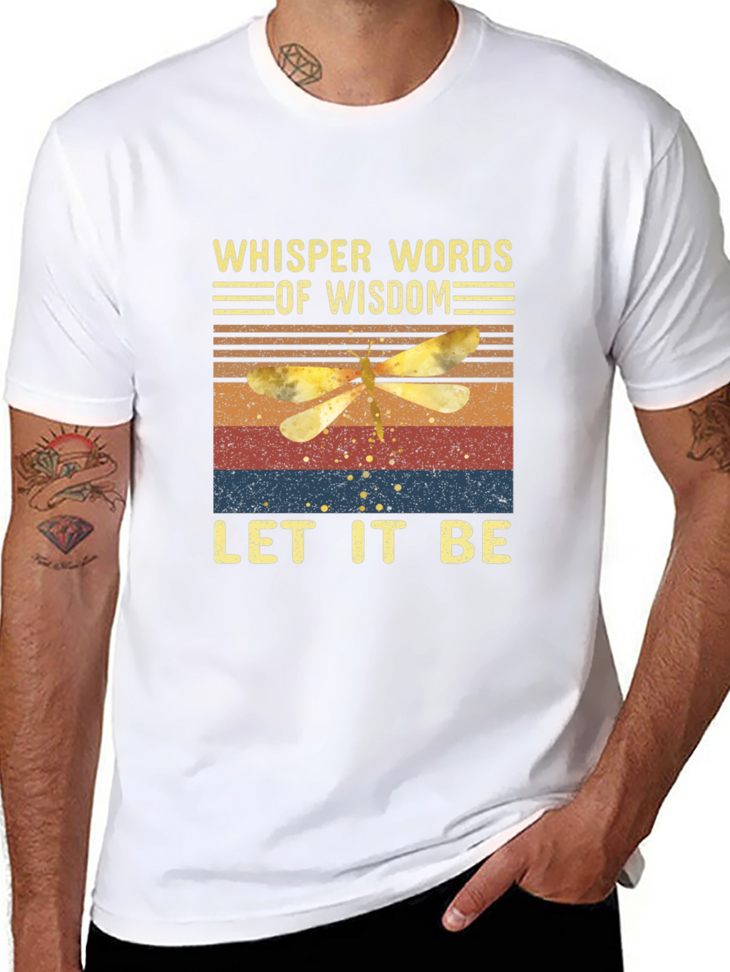 Whisper Words of Wisdom Dragonfly Graphic Tee