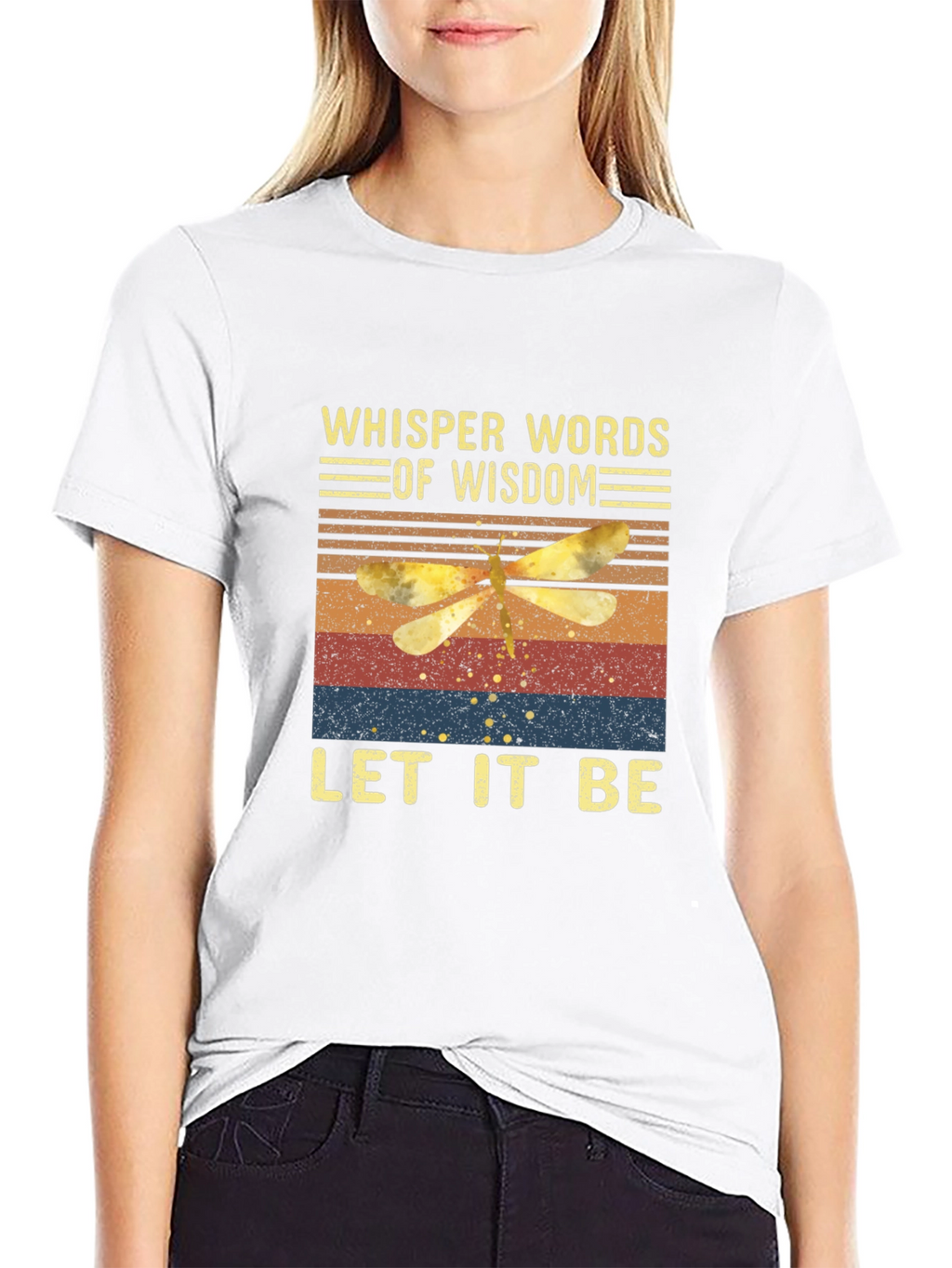 Whisper Words of Wisdom Dragonfly Graphic Tee