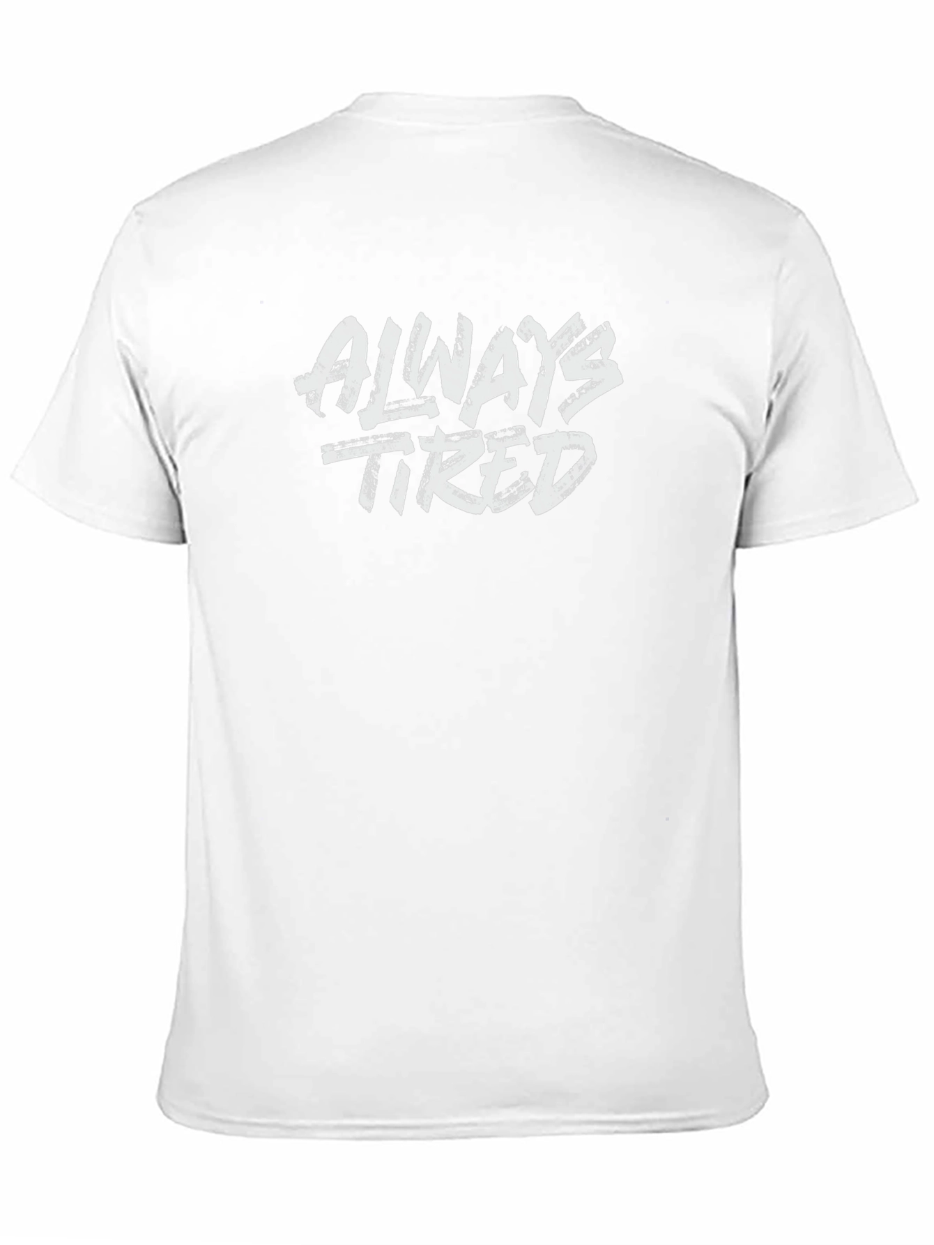 Always Tired Graphic Print Black T-Shirt