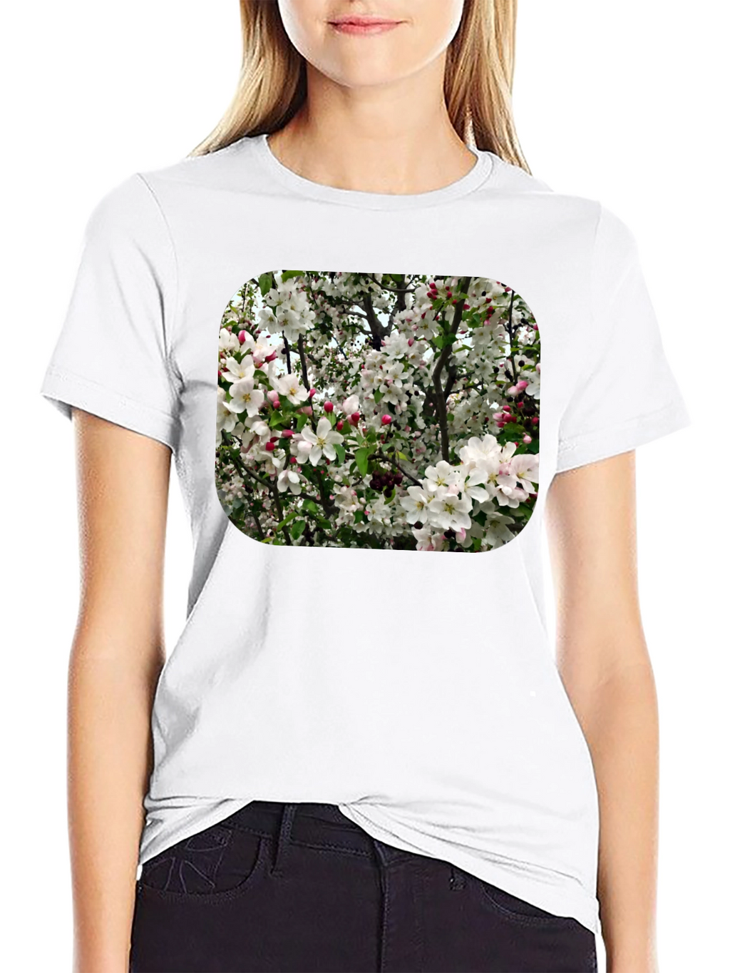 Floral Blossom T-Shirt - Black