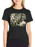 Floral Blossom T-Shirt - Black