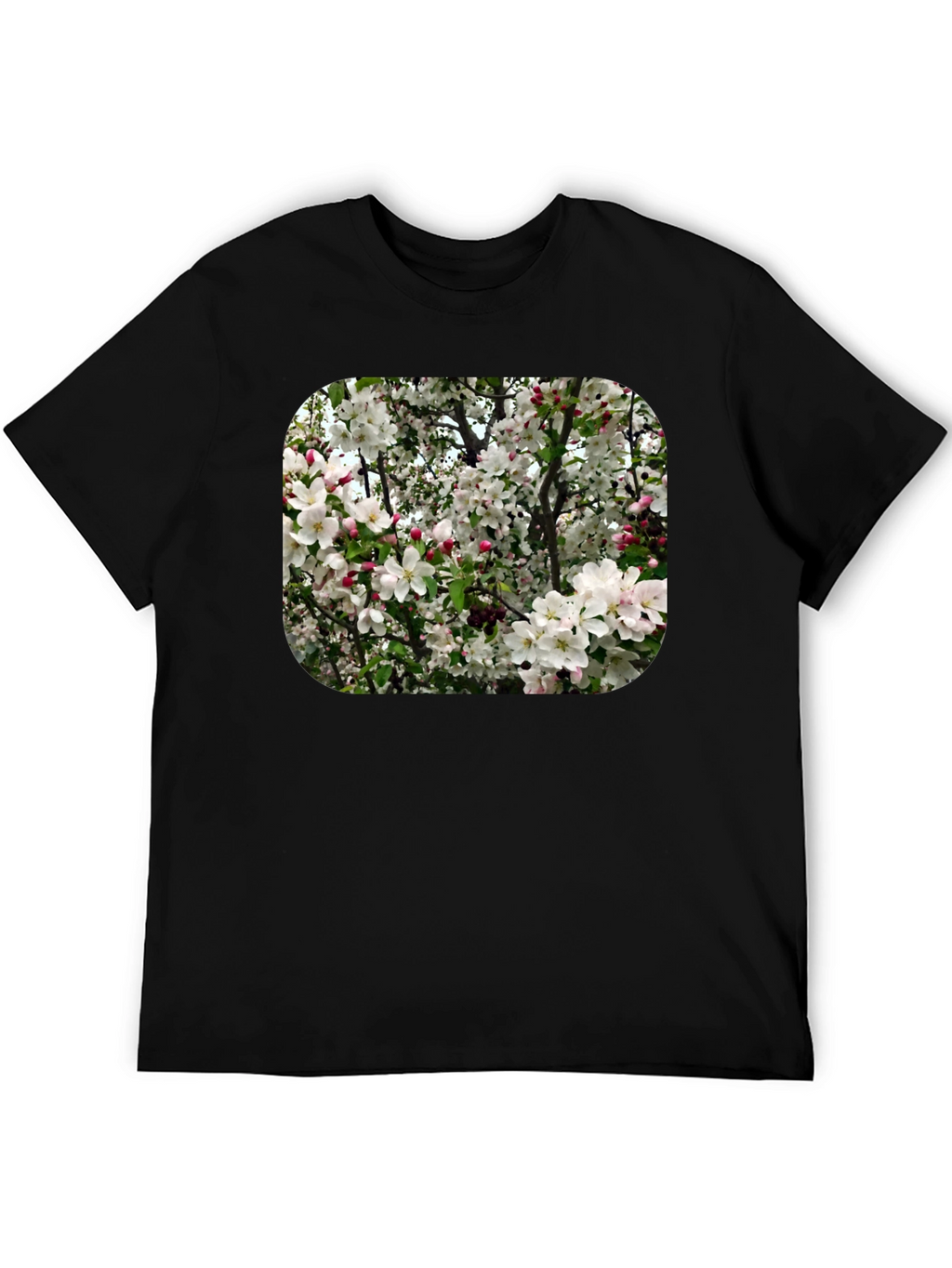 Floral Blossom T-Shirt - Black